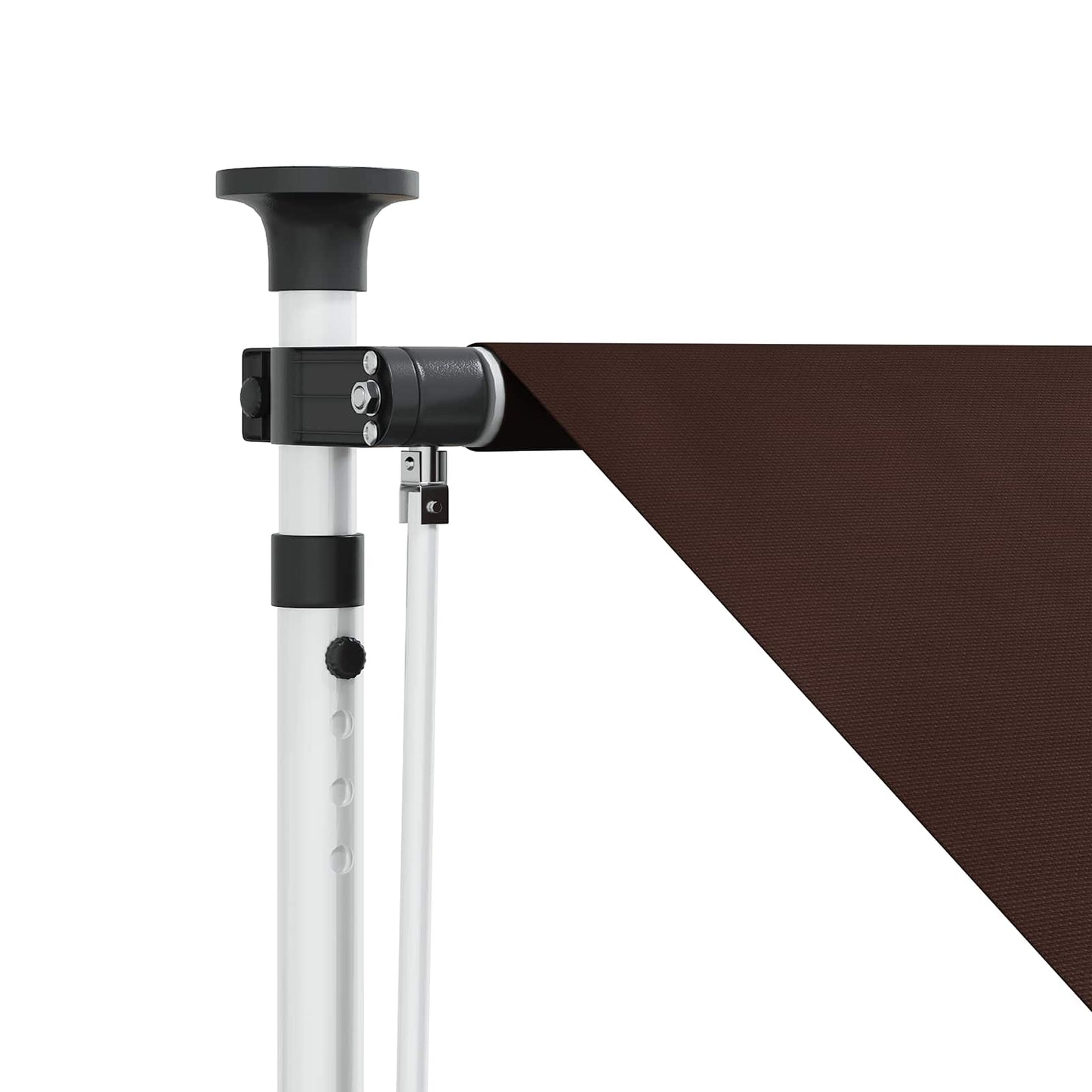 Manuell utskiftbar markise Brun 100 cm