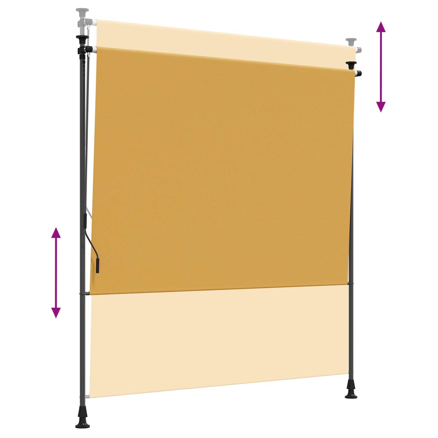 Utendørs Rullegardin sand 100 x 270 cm