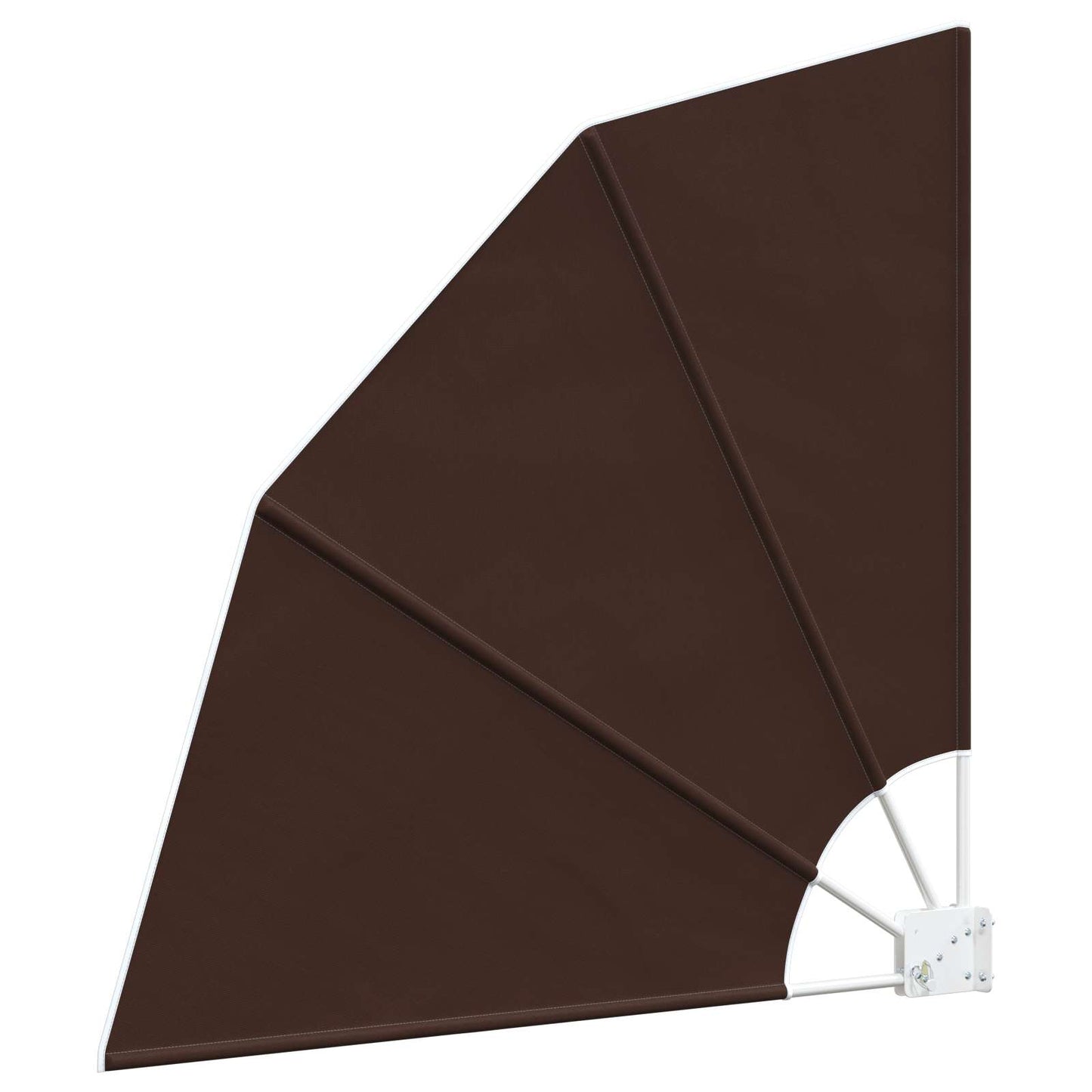 Balkong privat skjerm 140 x 140 cm Polyester Brun