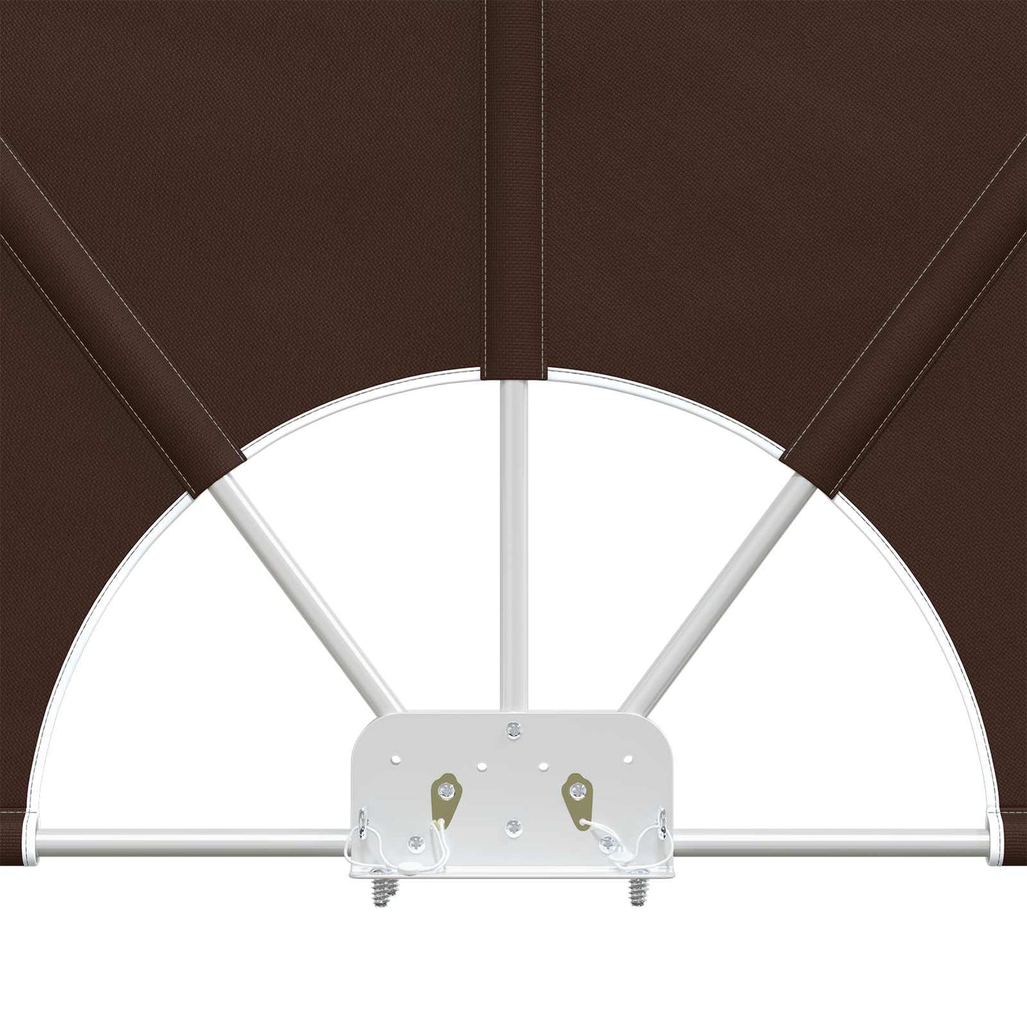 Balkong privat skjerm 240 x 160 cm Polyester Rektangulær Brun