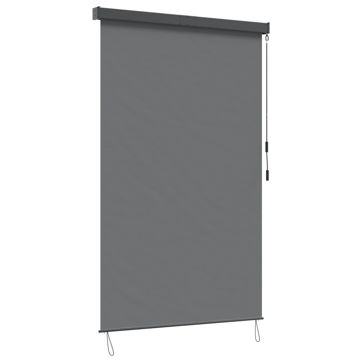 Rullegardin Lysegrå 100 x 250 cm Stoff og Aluminium