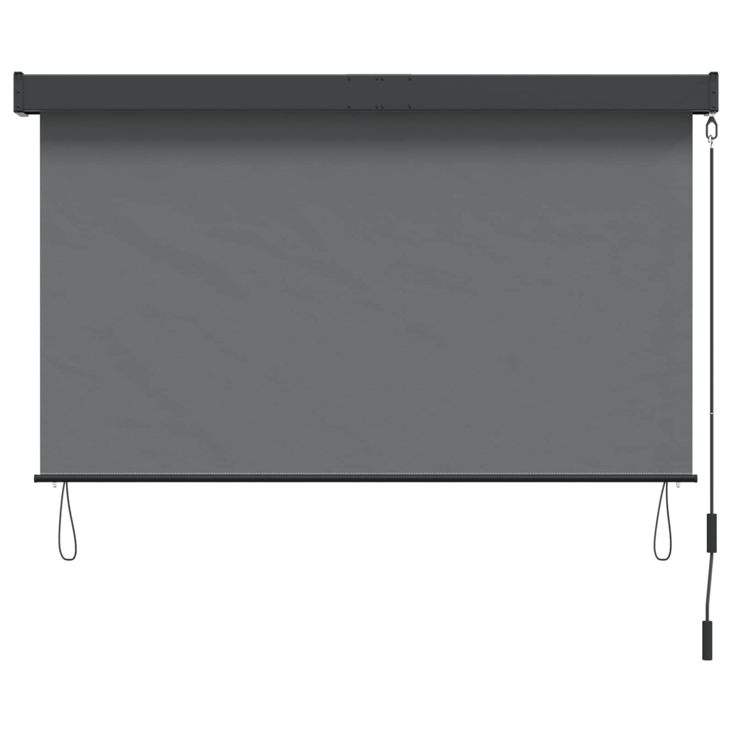 Rullegardin Lysegrå 100 x 250 cm Stoff og Aluminium