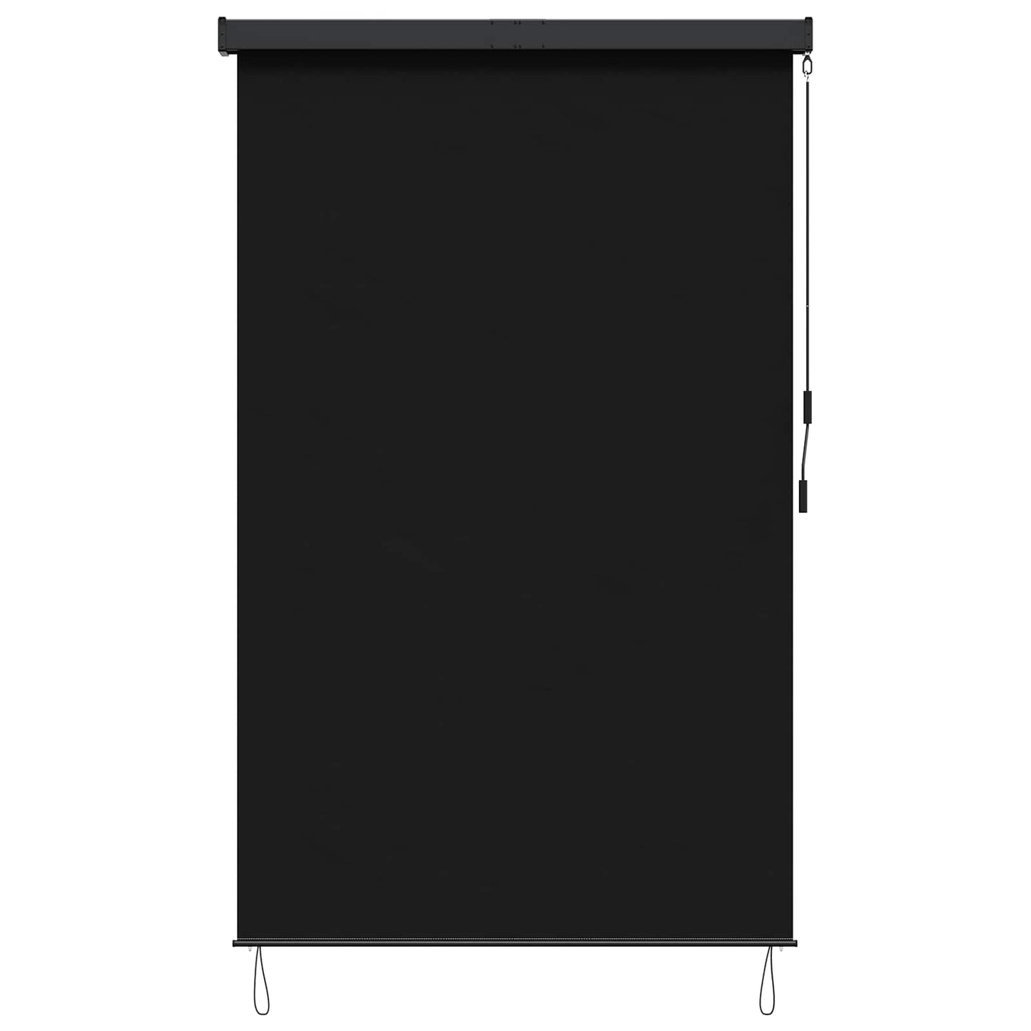 Rullegardin Svart 140 x 250 cm Stoff og Aluminium