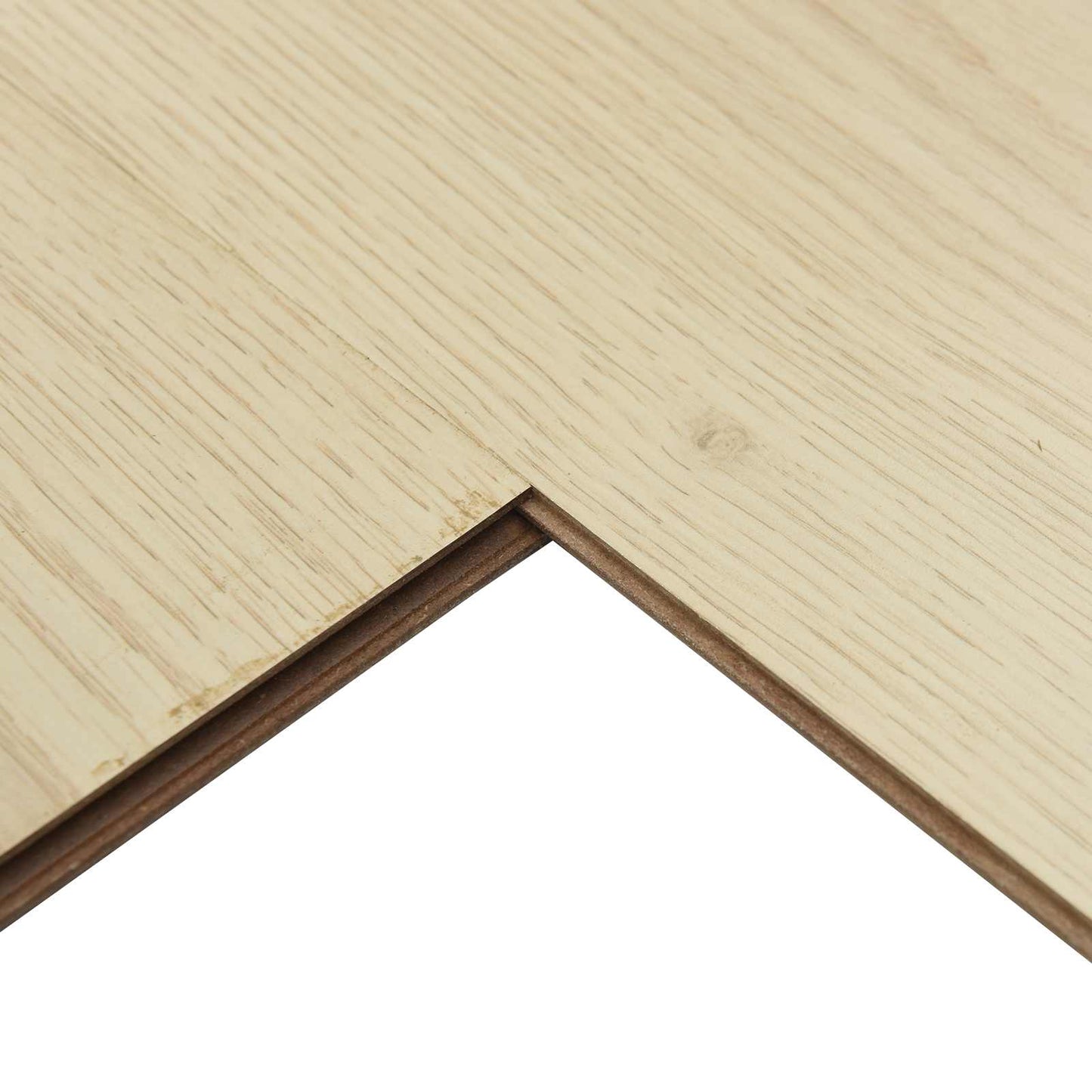 Laminatgulv 5 pcs Myk beige 101 x 20 x 0,8 cm Konstruert tre