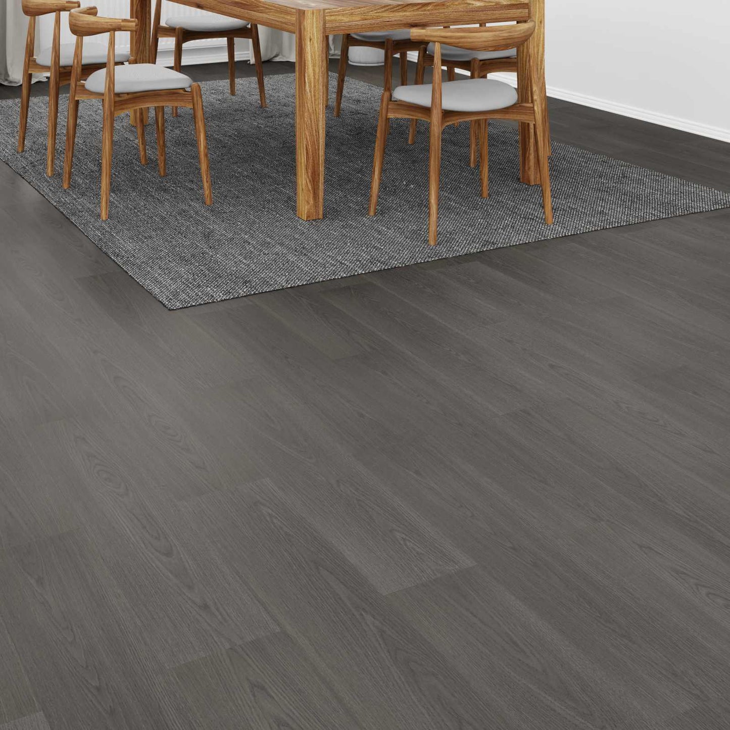 Laminatgulv 5 pcs Varm grå 101 x 20 x 0,8 cm Konstruert tre