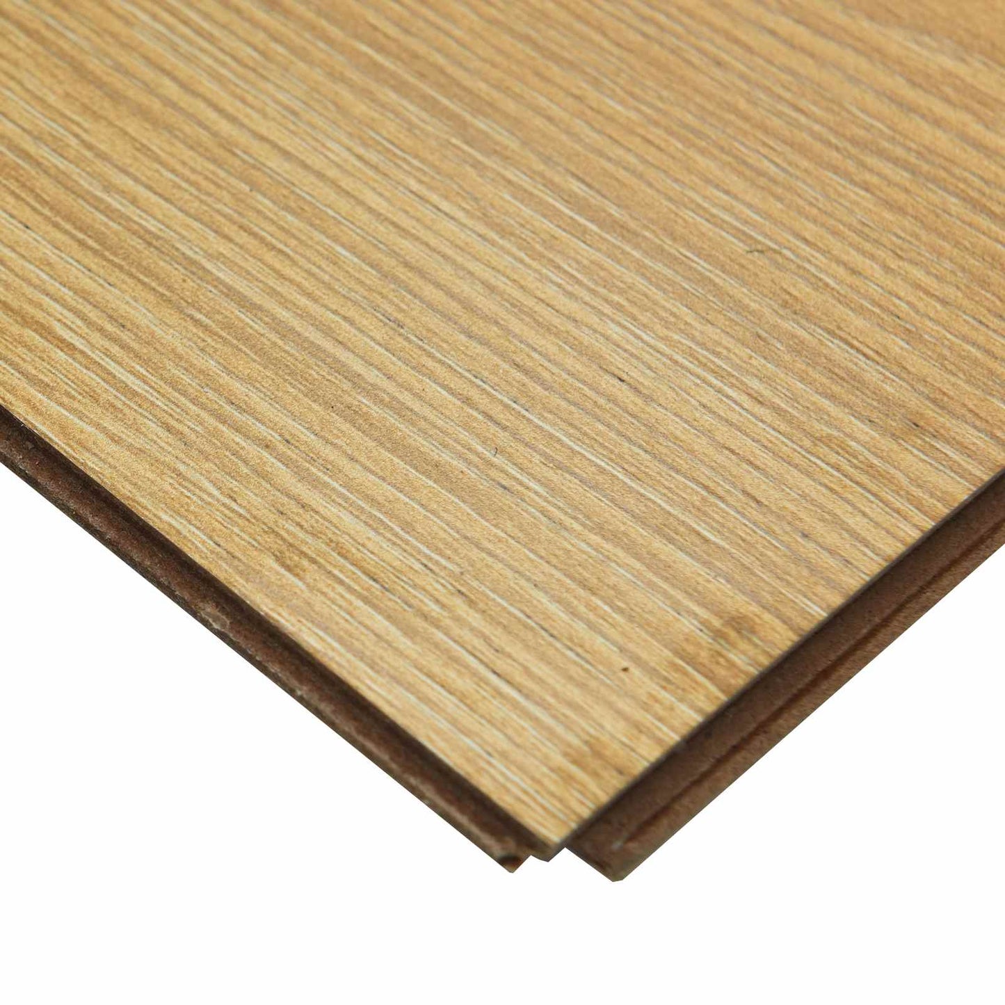 Laminatgulv 5 pcs Gylden brun 101 x 20 x 0,8 cm Konstruert tre
