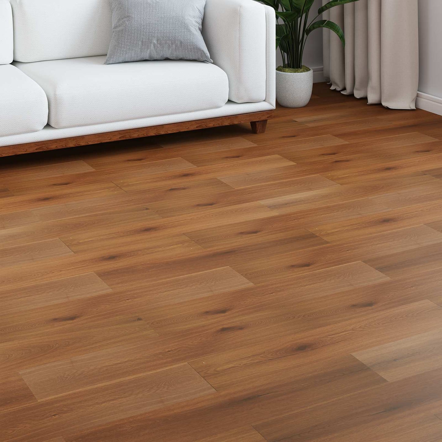 Laminatgulv 5 pcs Gylden gul 101 x 20 x 0,8 cm Konstruert tre