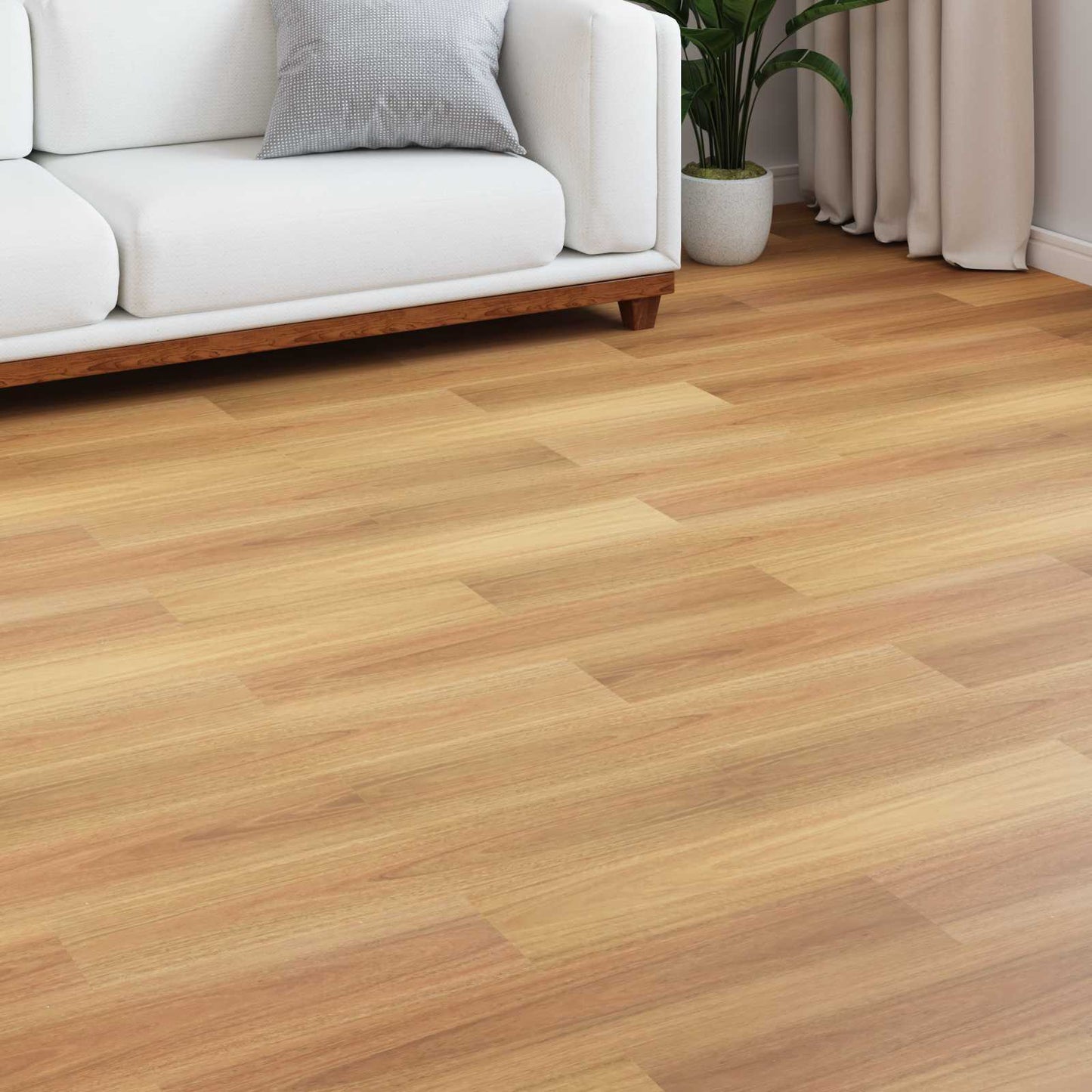 Laminatgulv 15 pcs Mørk valnøtt 101 x 20 x 0,8 cm