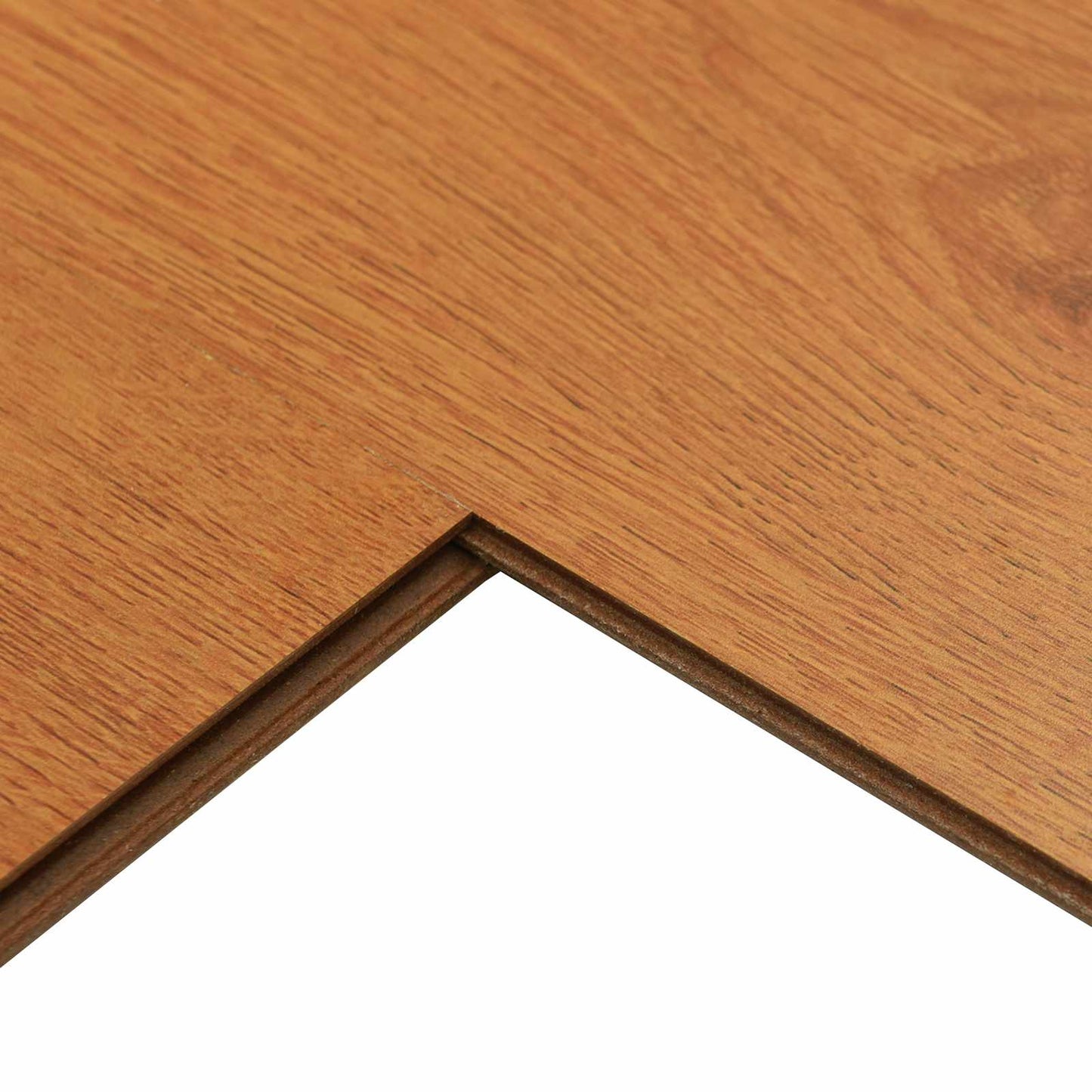 Laminatgulv 15 pcs Sandbeige 101 x 20 x 0,8 cm Konstruert tre