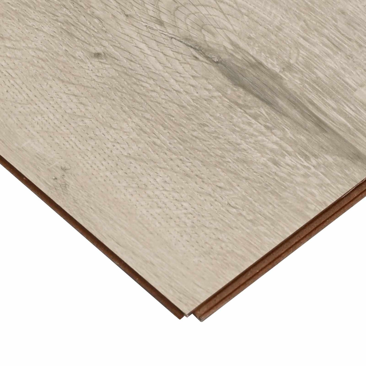 Laminatgulv 15 pcs Hvitvasket brun 101 x 20 x 0,8 cm