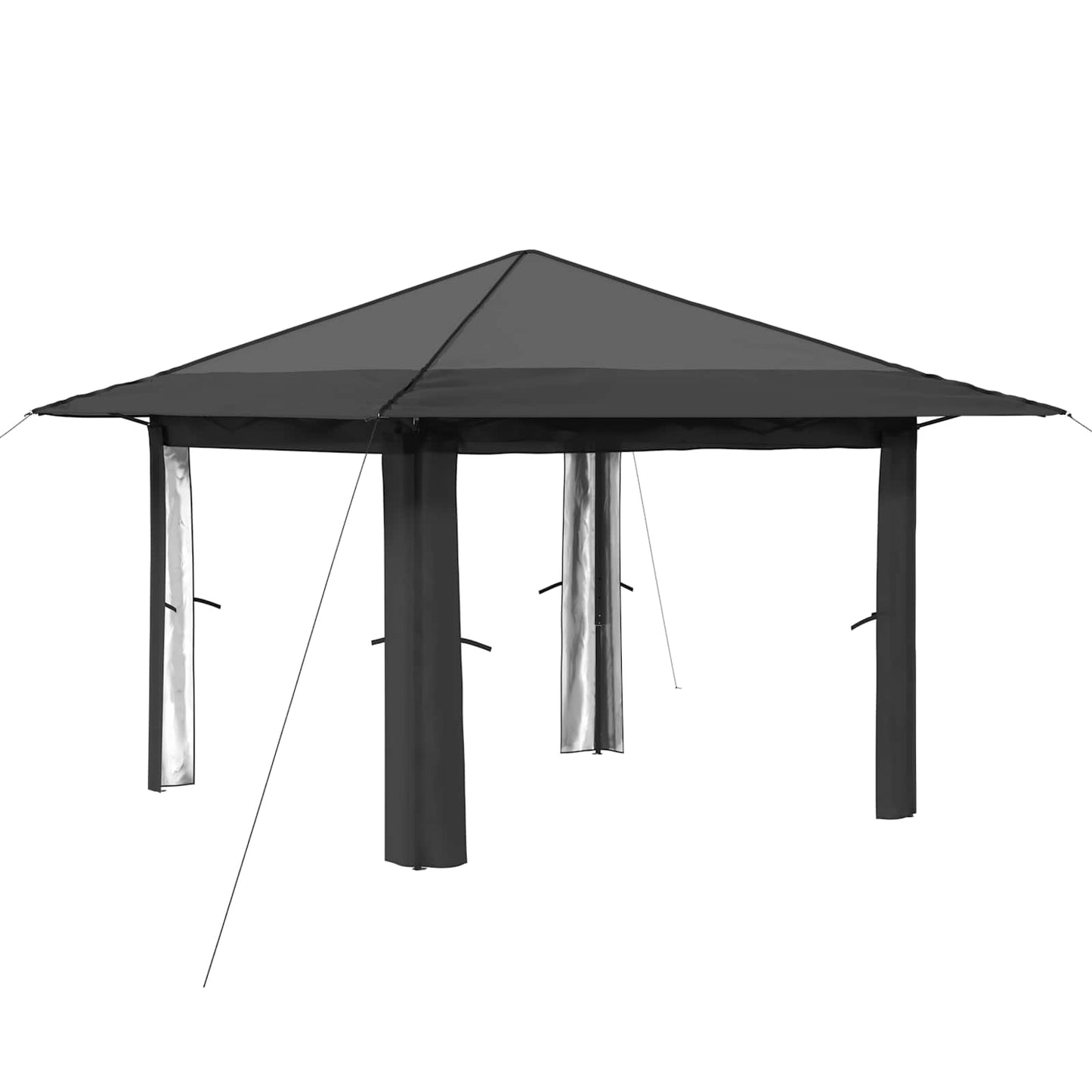Gazebo uten sidevegg 3,3 x 3,3 m Lysegrå og antrasitt