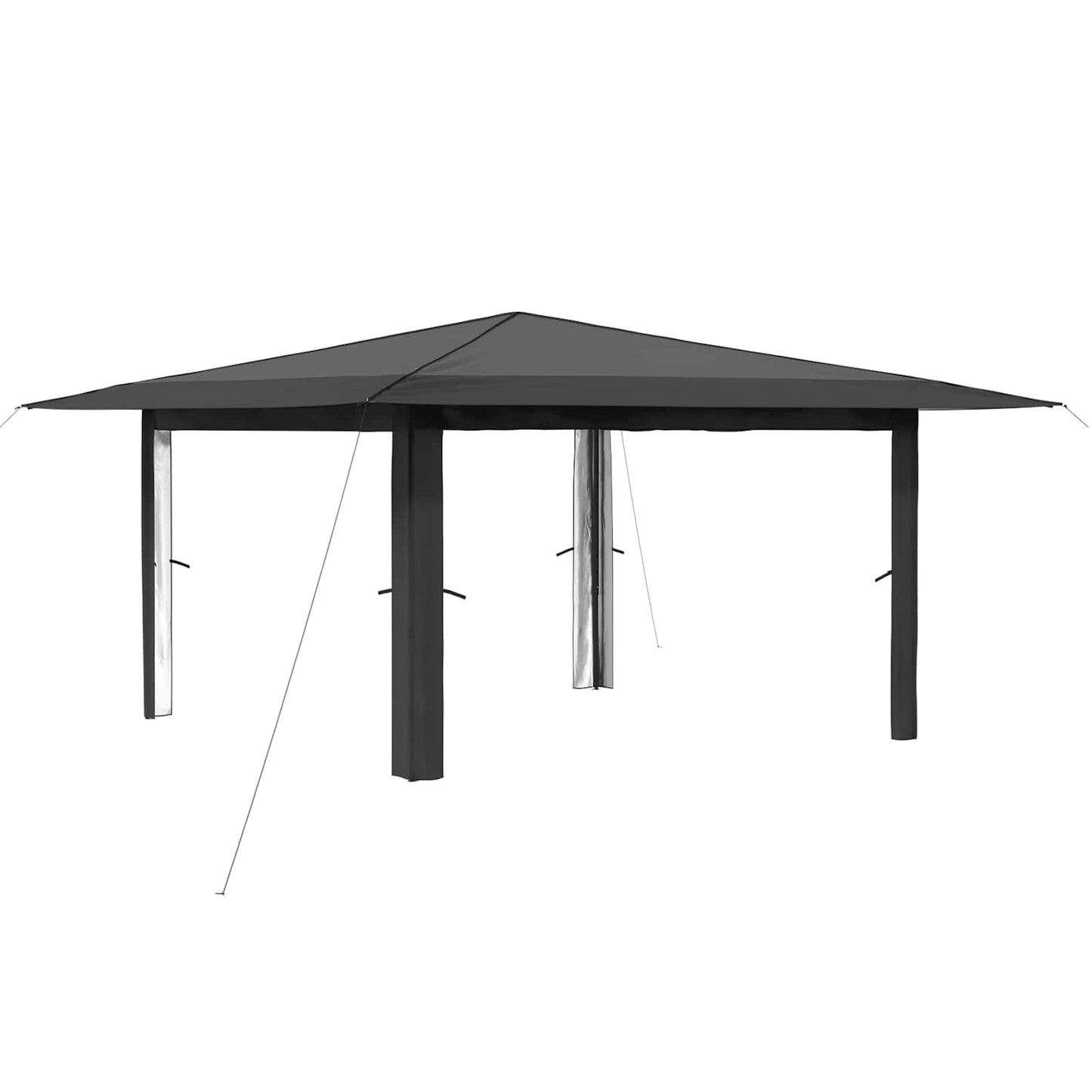 Gazebo uten sidevegg 4 x 4 m Lysegrå og antrasitt