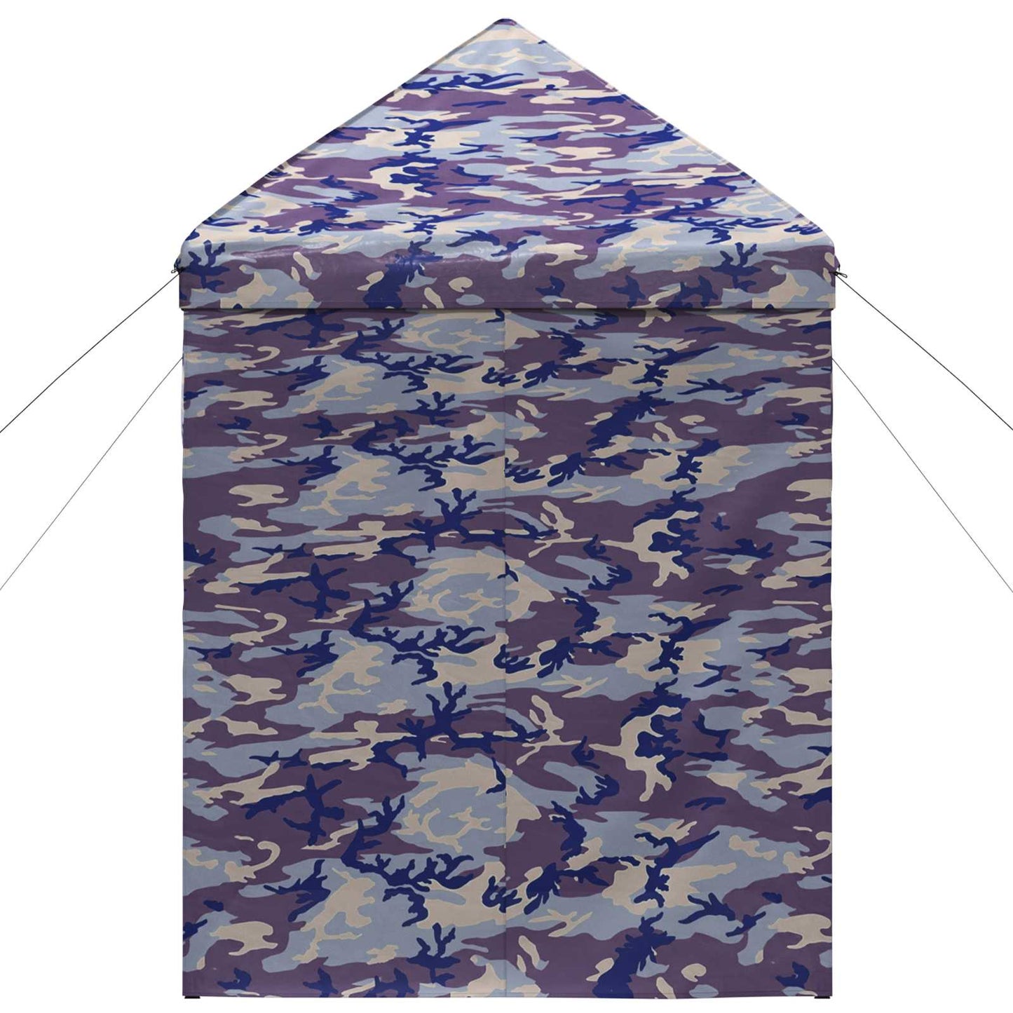 Pop-up Gazebo med 4 Sidevegger 2 x 2 m Blå Kamuflasje