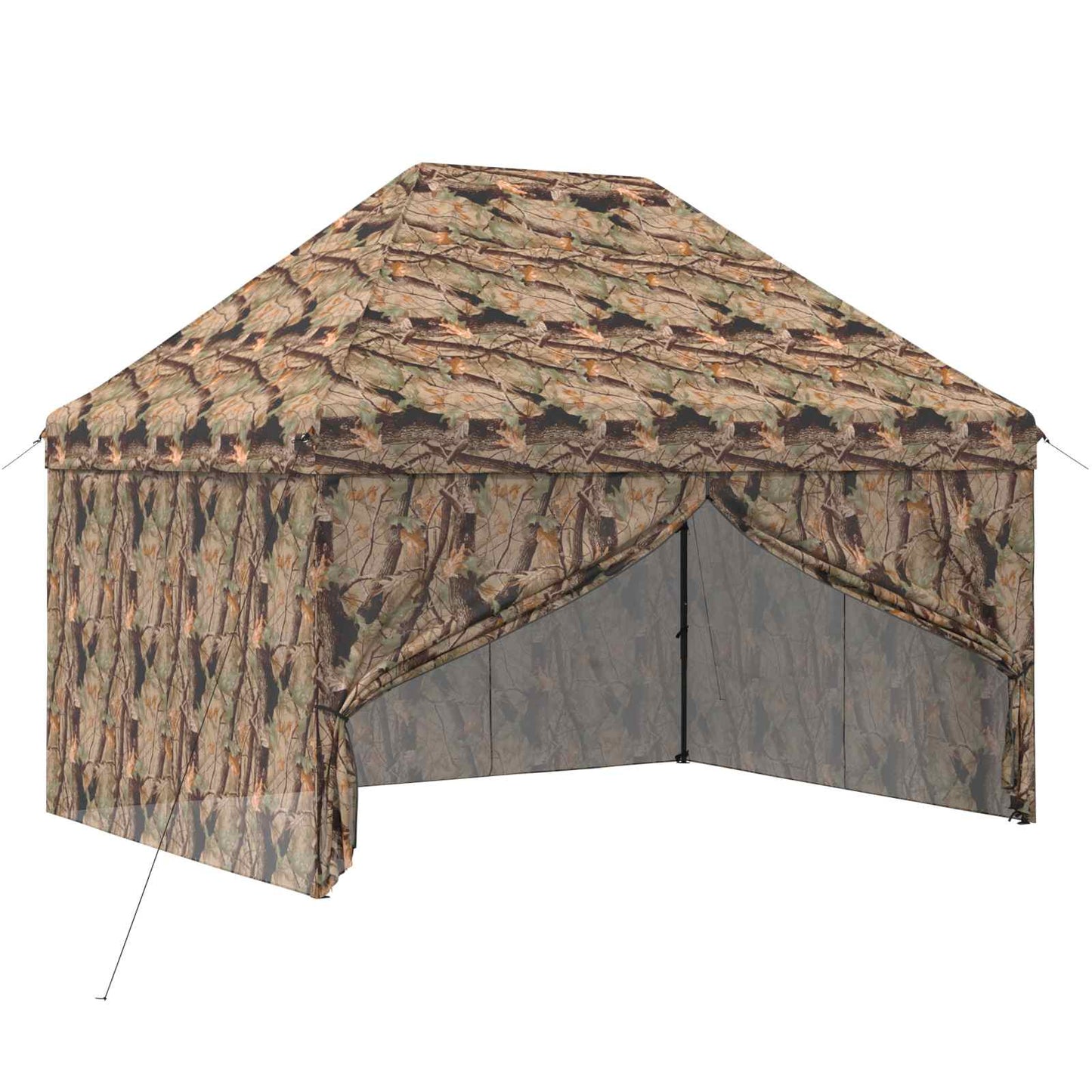Pop-up Gazebo med 4 Sidevegger 3 x 4,5 m Skog camo