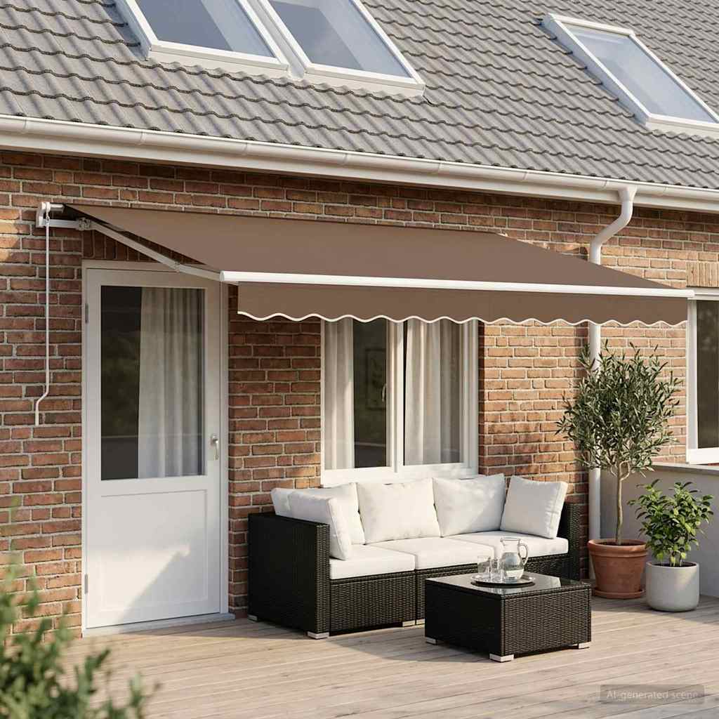 Reserveduk til markise Gråbrun 481 x 345 cm Polyester