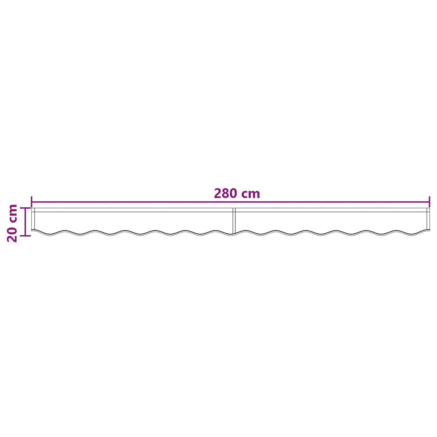 Markisekant erstatning Polyester