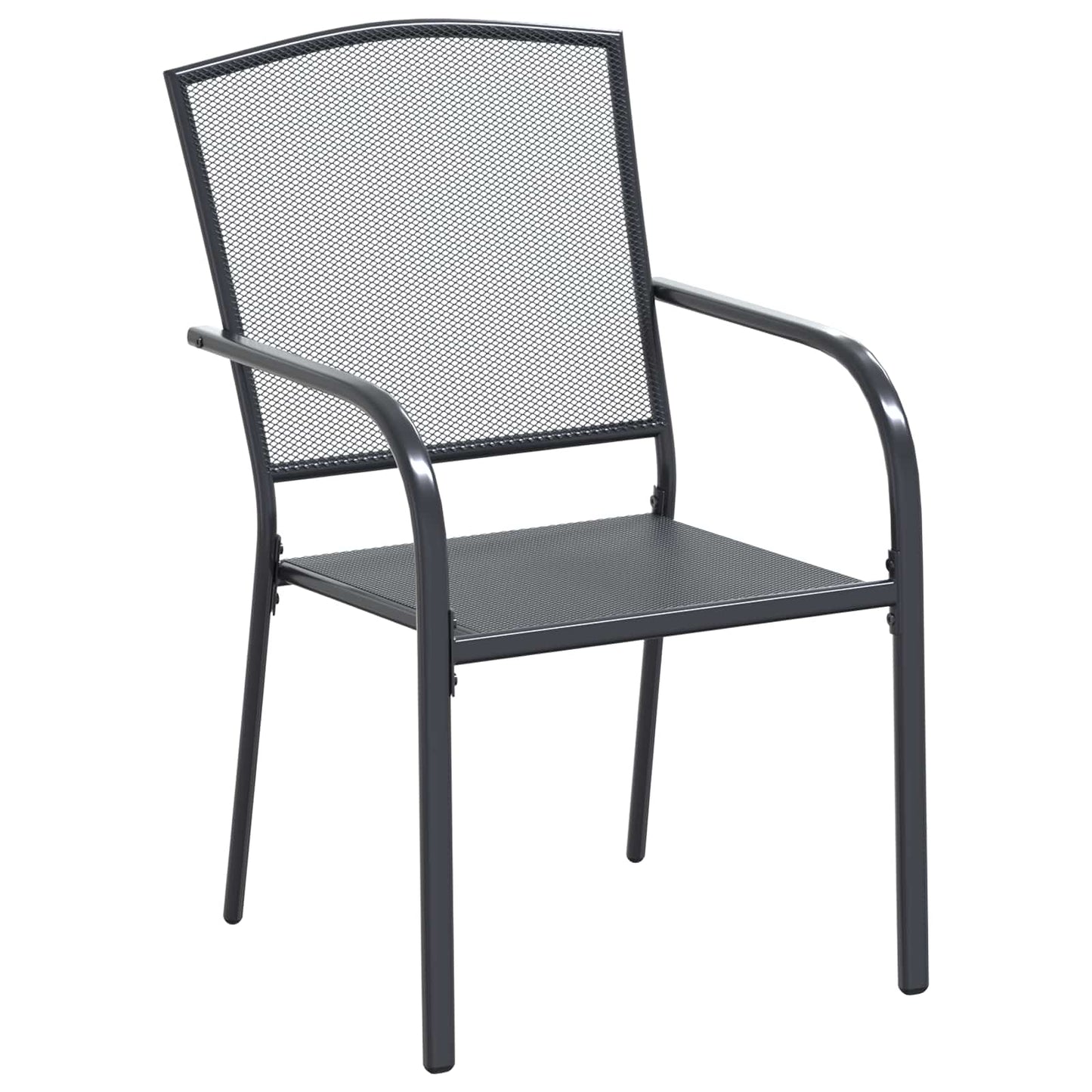 Hage Spisegruppe 9 pcs Antrasitt 212 x 90 x 76 cm Mesh og Stål