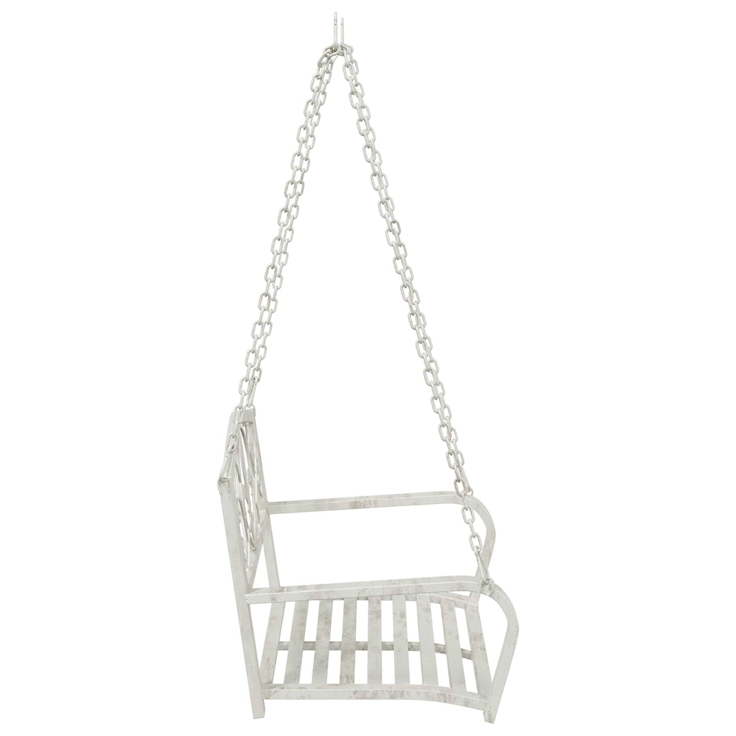 Svingbenk Stål 71,5 x 59 x 55 cm Antikk hvit