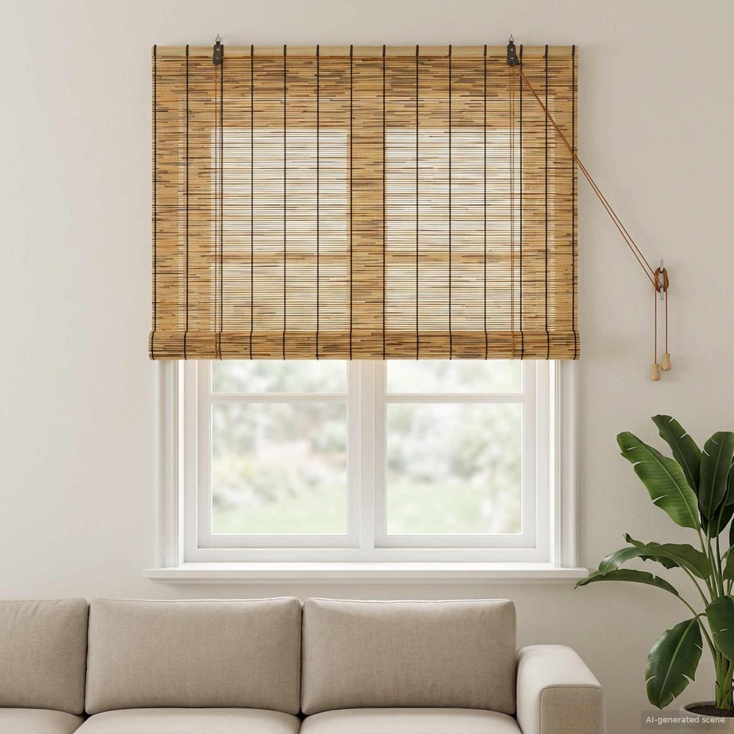 Rullegardin Brun 120 x 160 cm Siv