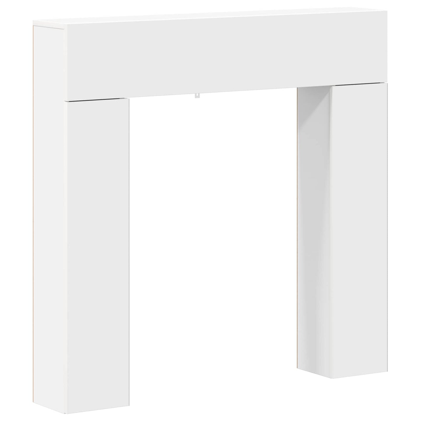 Peisramme Hvit 102 x 18 x 100,5 cm Konstruert tre
