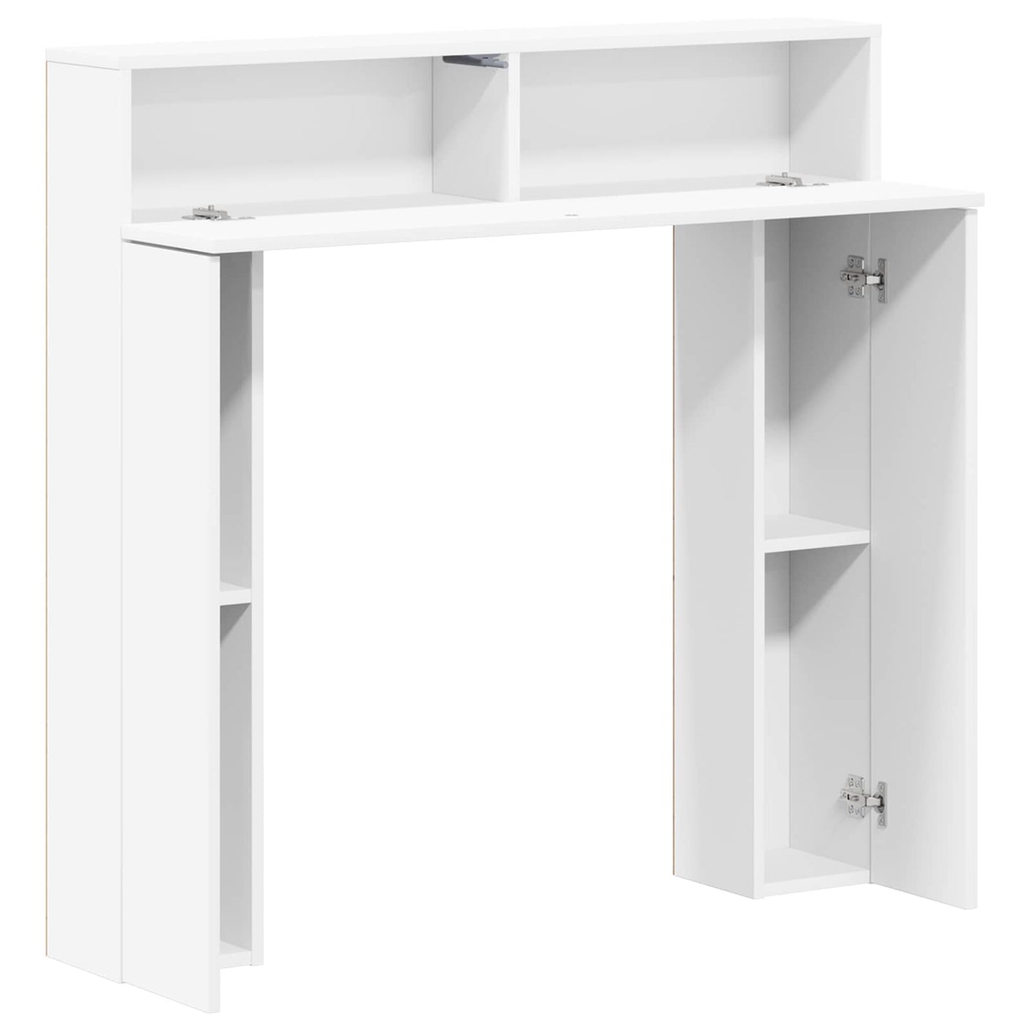 Peisramme Hvit 102 x 18 x 100,5 cm Konstruert tre