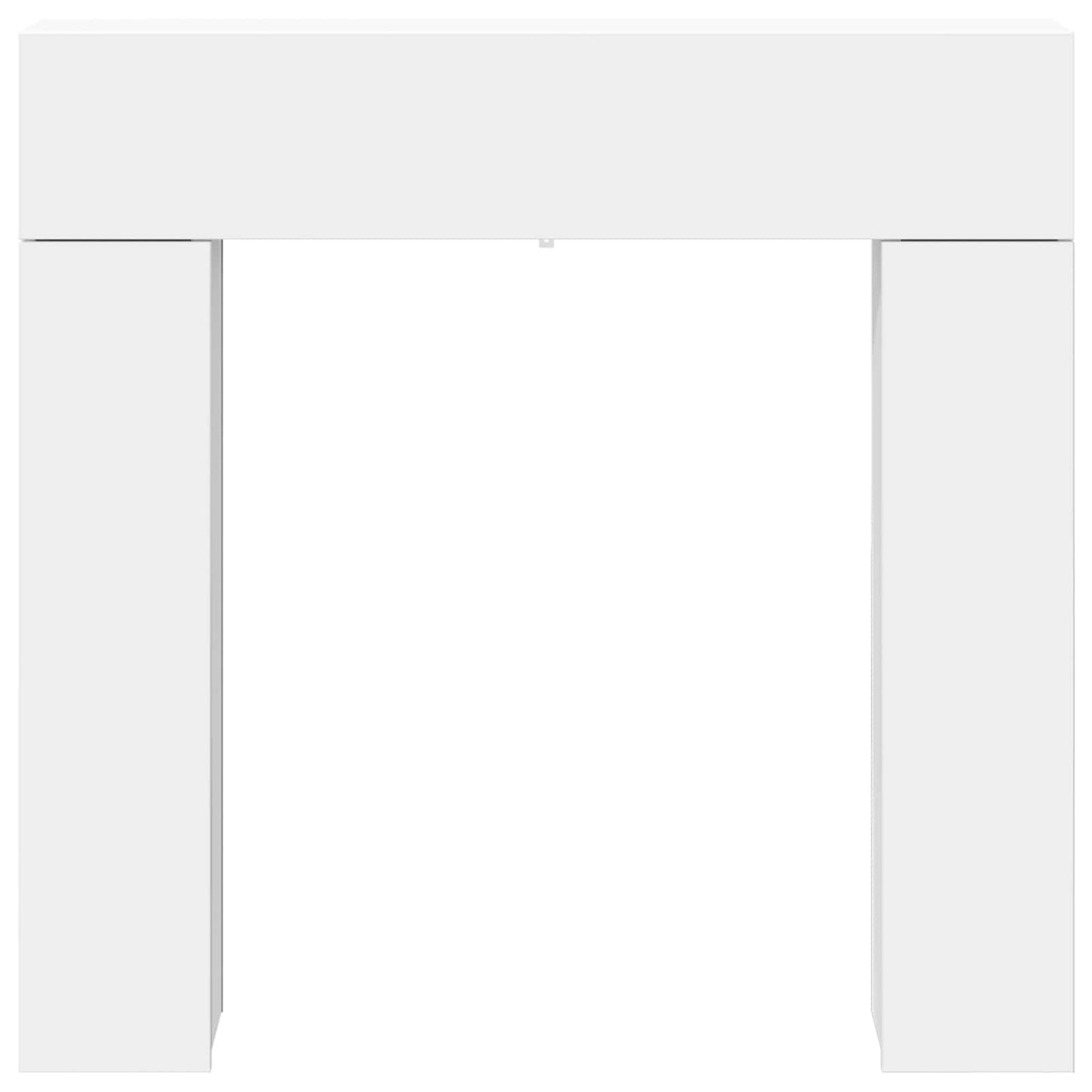 Peisramme Hvit 102 x 18 x 100,5 cm Konstruert tre