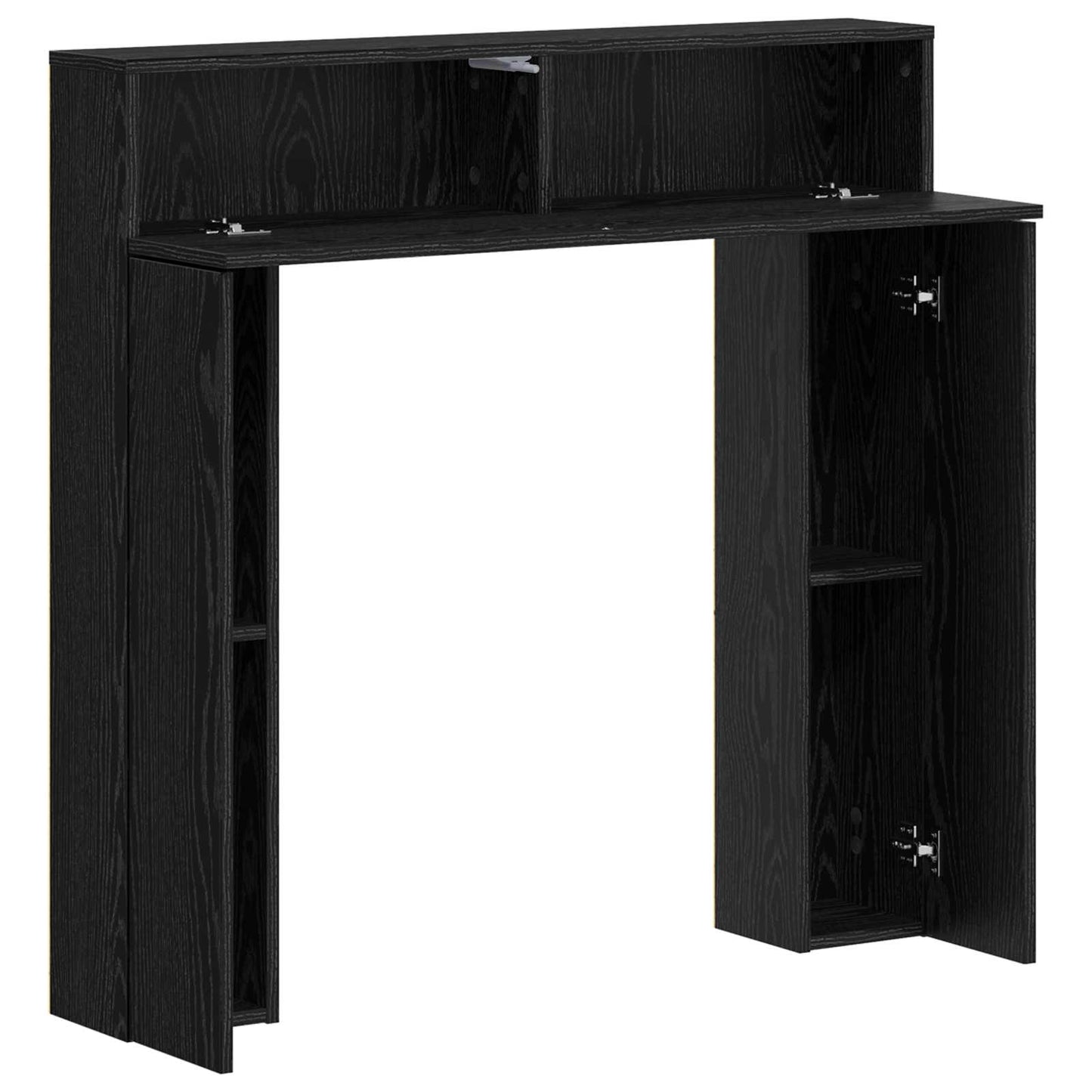 Peisramme Svart eik 102 x 18 x 100,5 cm Konstruert tre