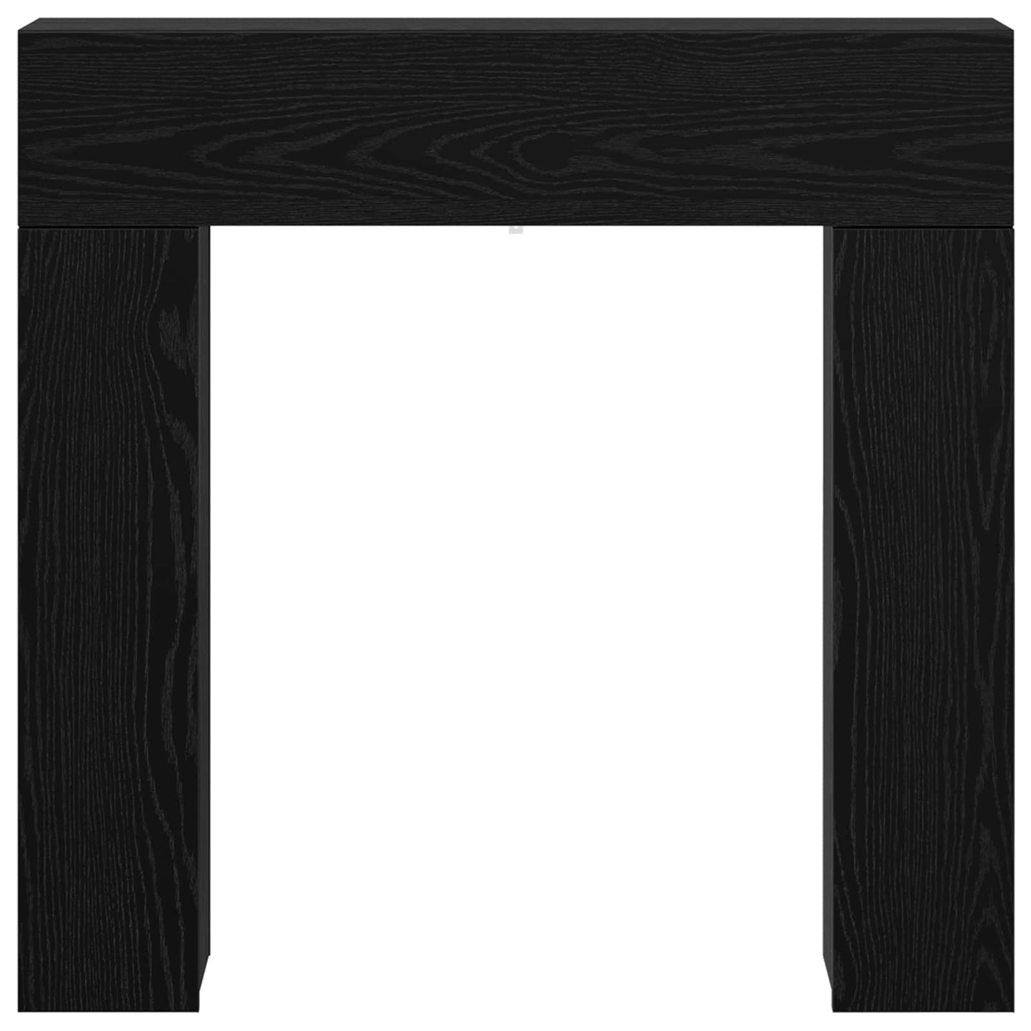 Peisramme Svart eik 102 x 18 x 100,5 cm Konstruert tre
