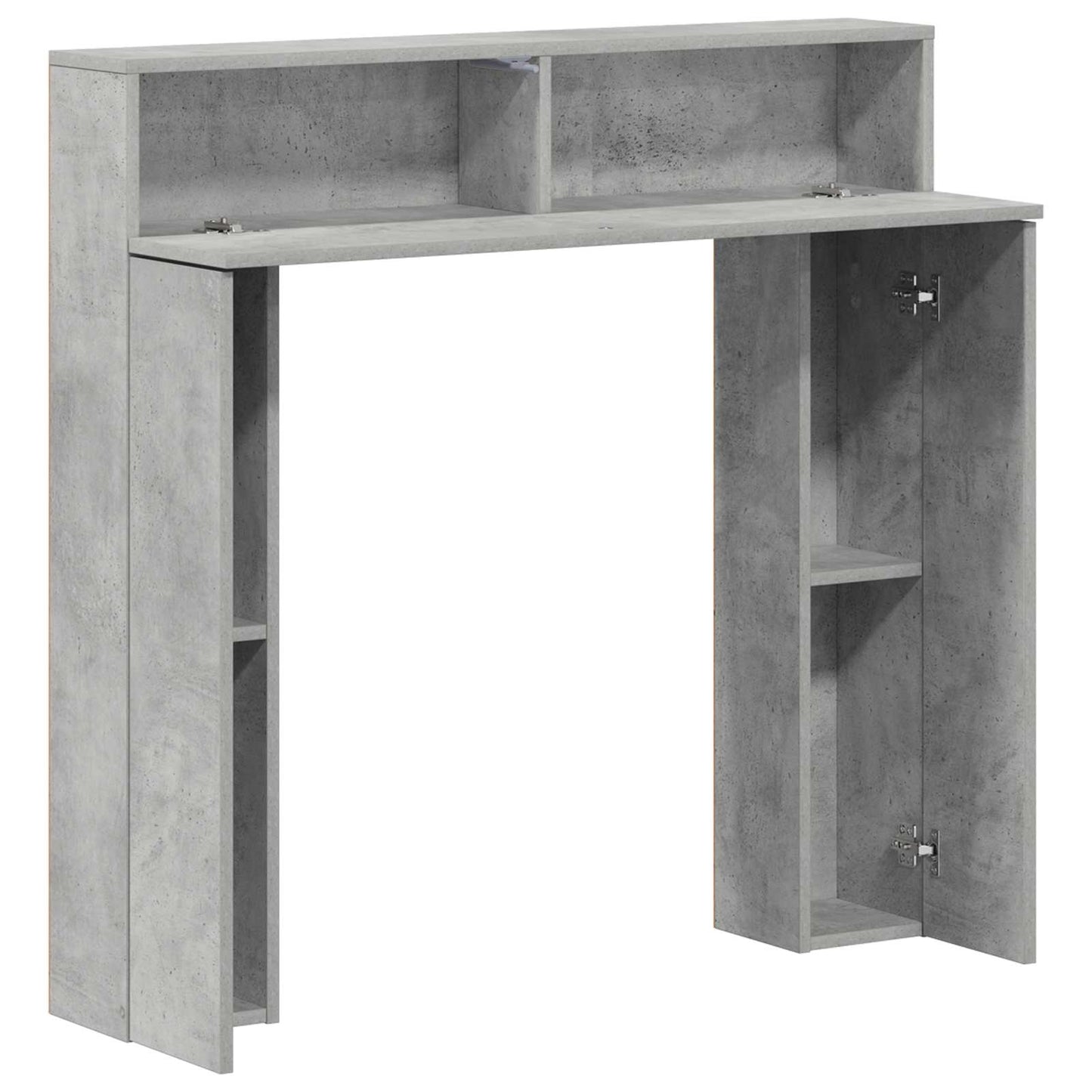 Peisramme Betonggrå 102 x 18 x 100,5 cm Konstruert tre