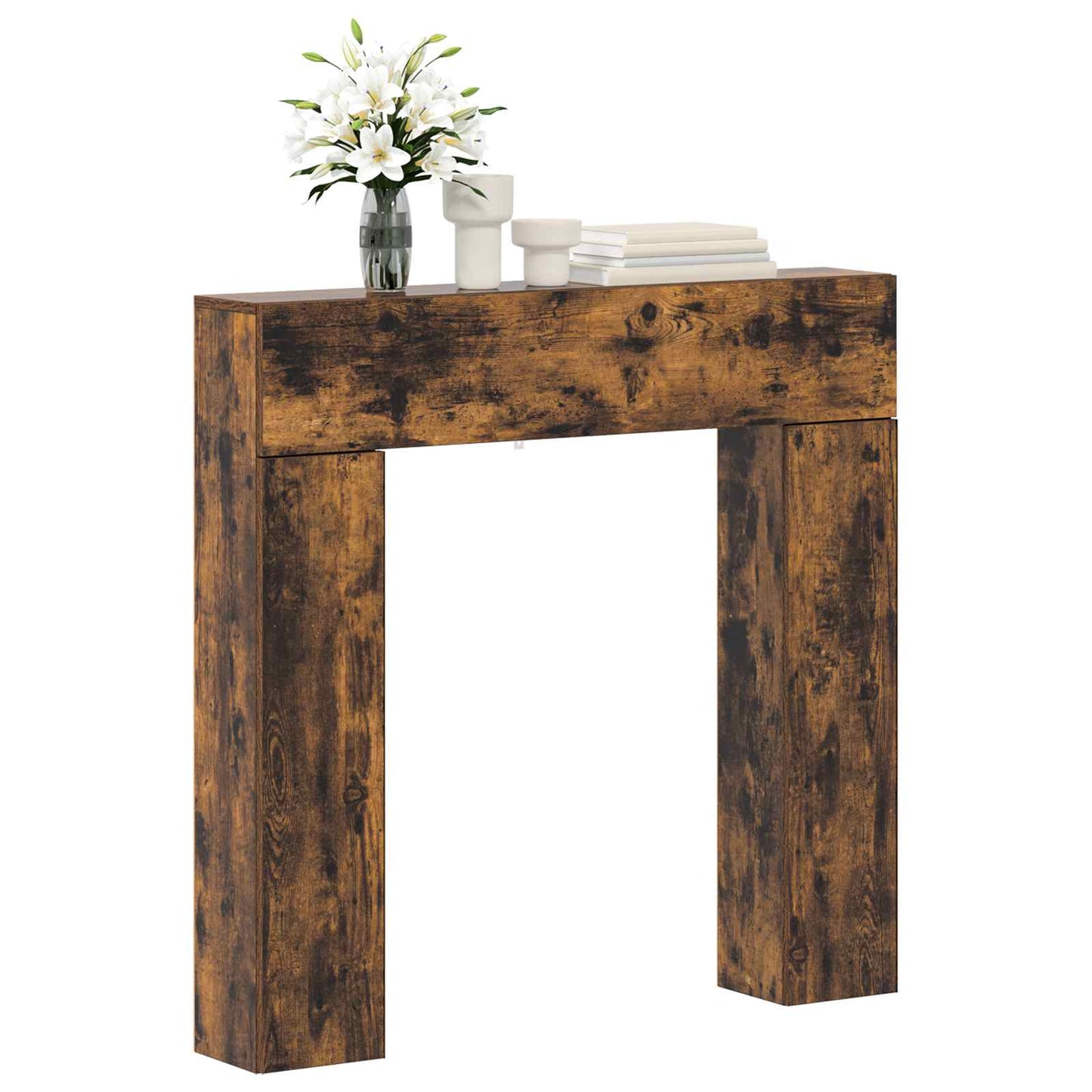 Peisramme Røkt Eik 102 x 18 x 100,5 cm Konstruert tre
