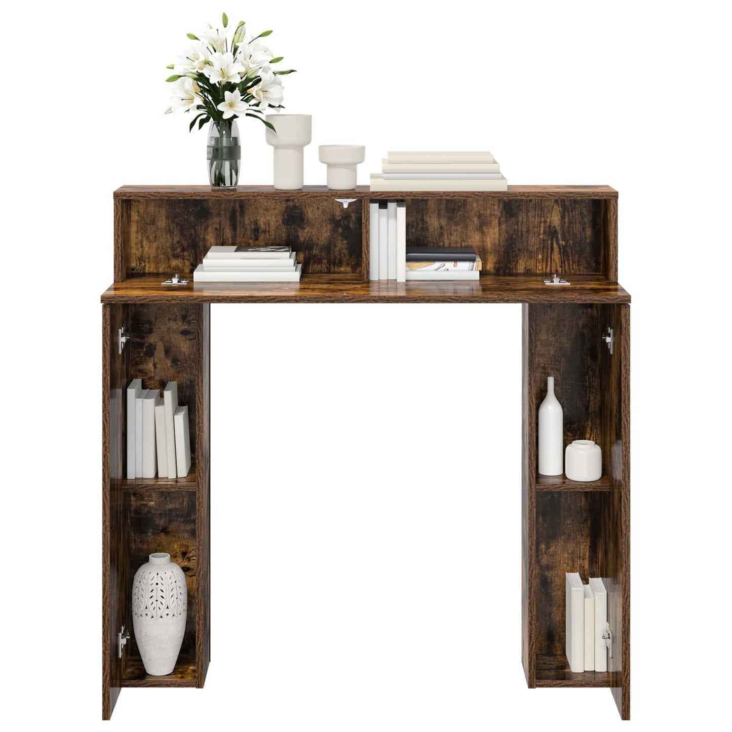 Peisramme Røkt Eik 102 x 18 x 100,5 cm Konstruert tre