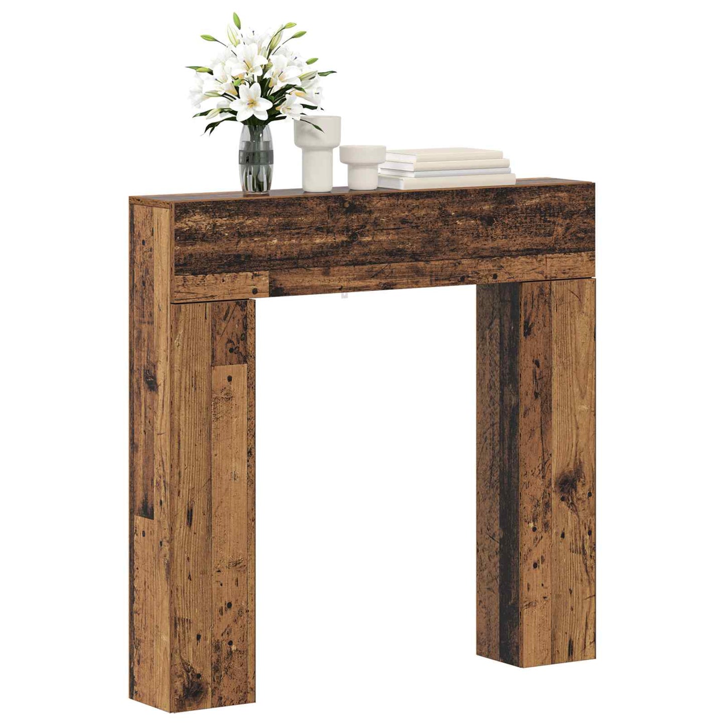 Peisramme Gammelt tre 102 x 18 x 100,5 cm Konstruert tre
