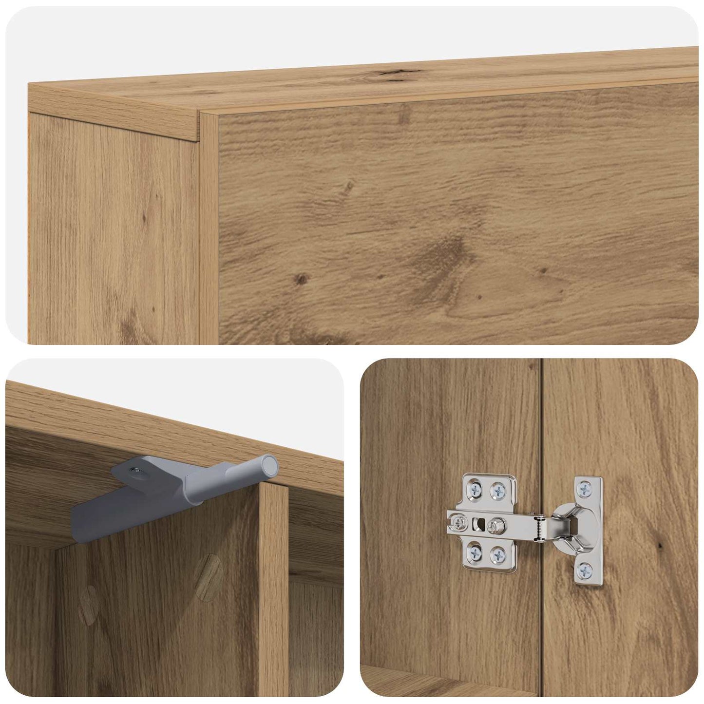 Peisramme Artisan eik 102 x 18 x 100,5 cm Konstruert tre