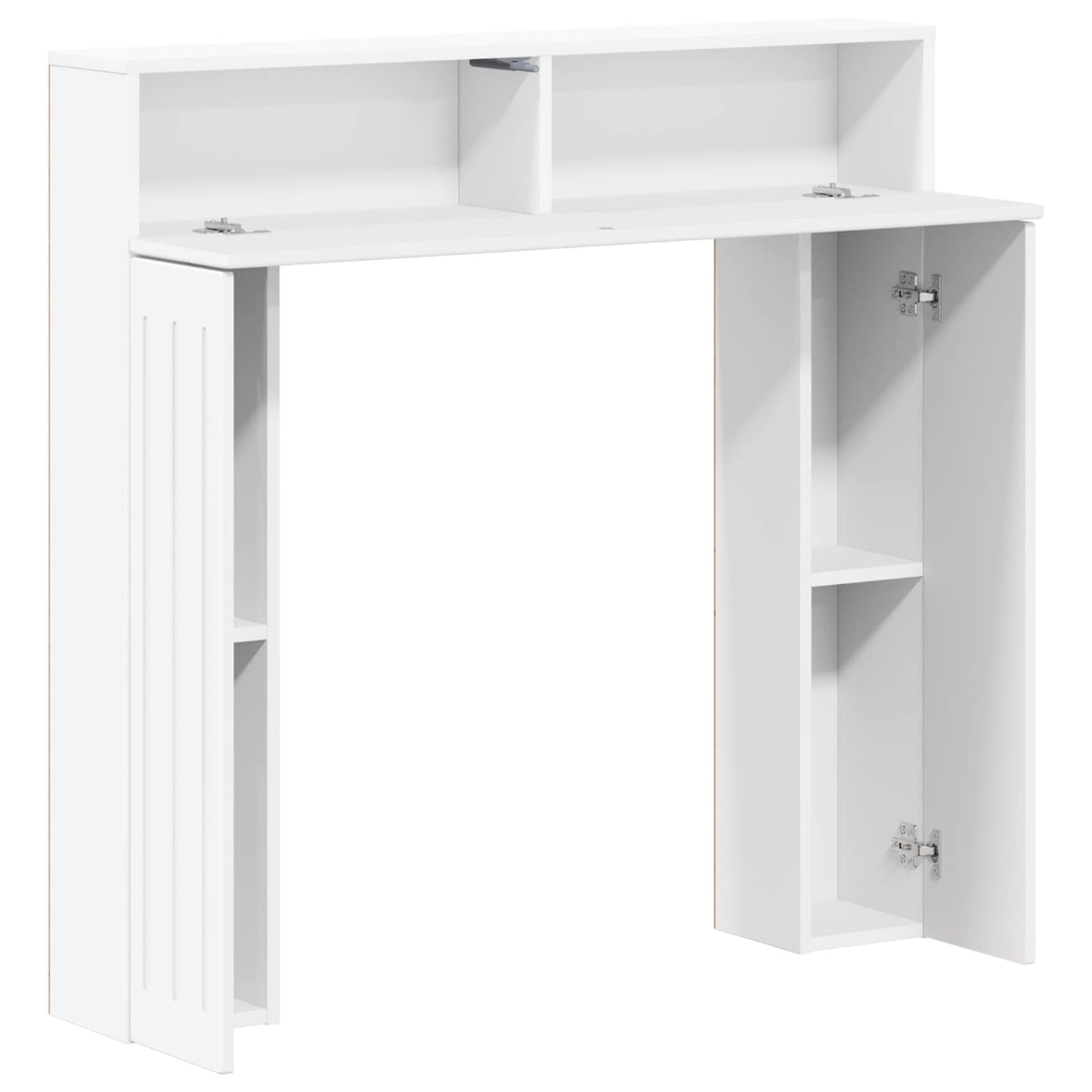 Peisramme Hvit 102 x 18 x 100,5 cm Konstruert tre