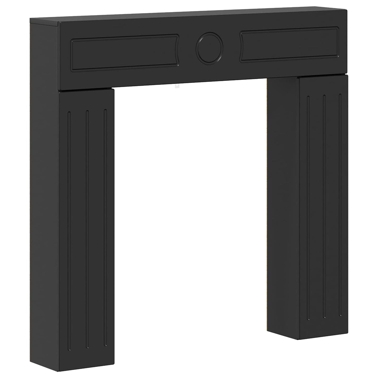 Peisramme Svart 102 x 18 x 100,5 cm Konstruert tre
