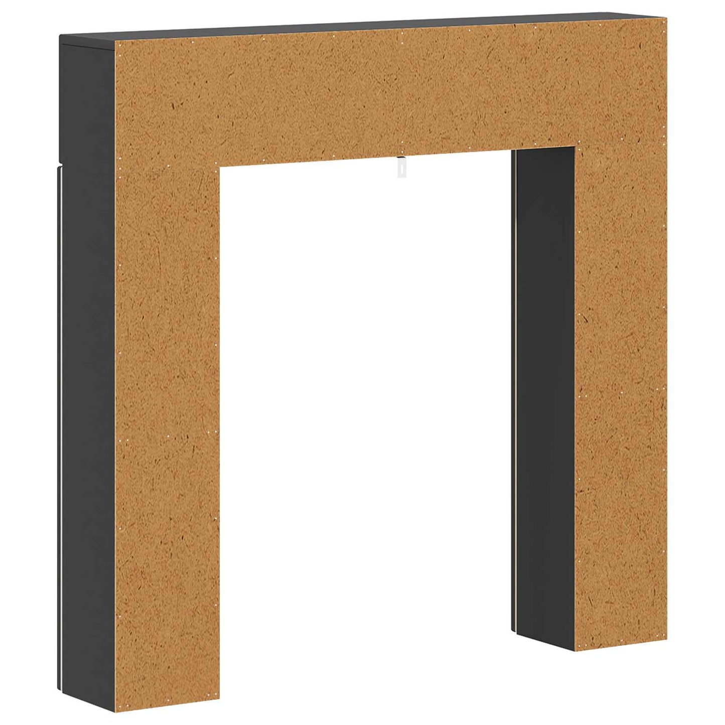 Peisramme Svart 102 x 18 x 100,5 cm Konstruert tre