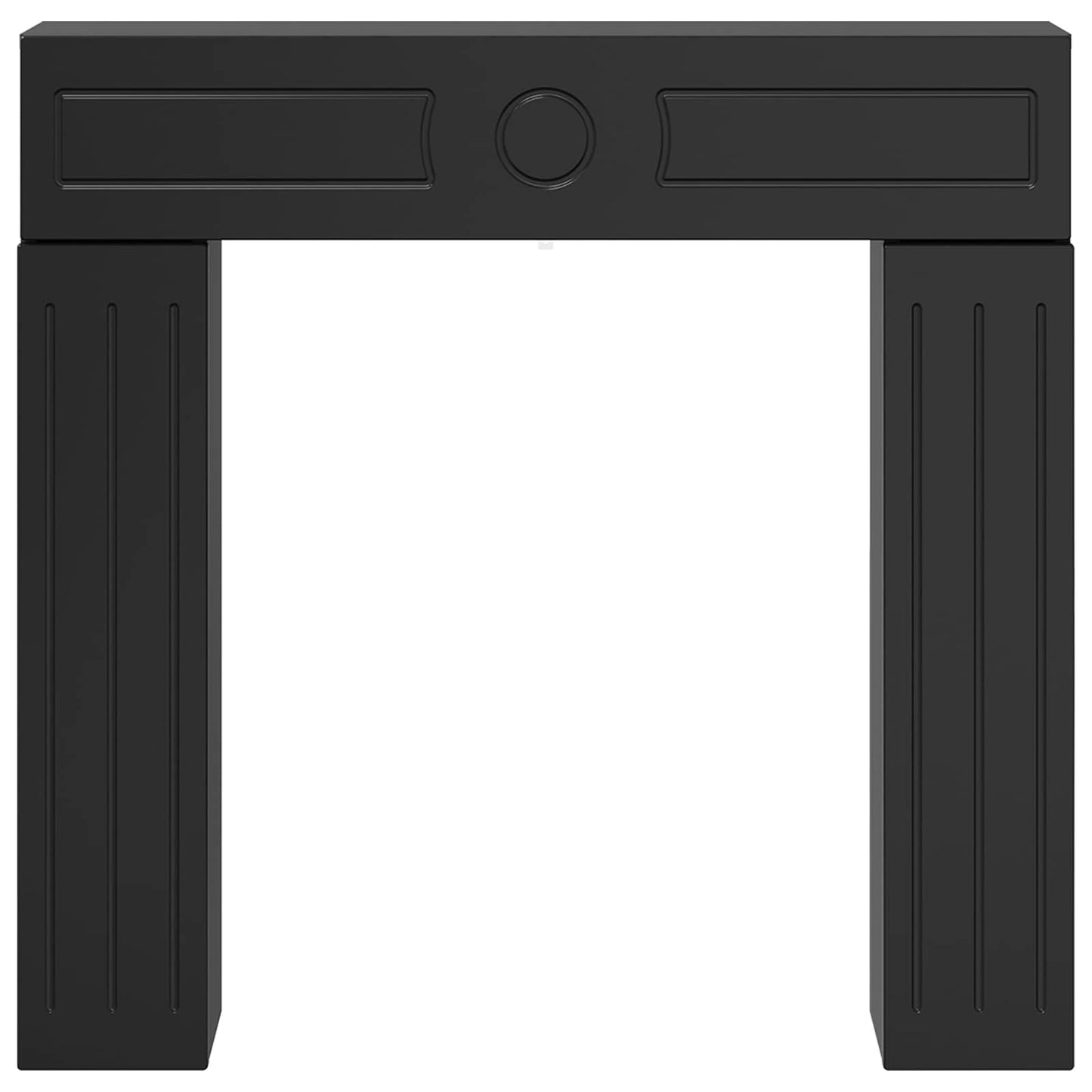 Peisramme Svart 102 x 18 x 100,5 cm Konstruert tre