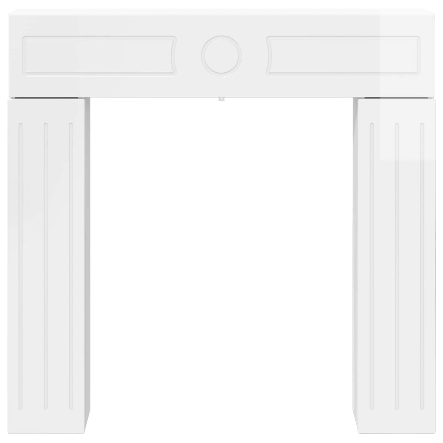 Peisramme Glanset Hvit 102 x 18 x 100,5 cm Konstruert tre