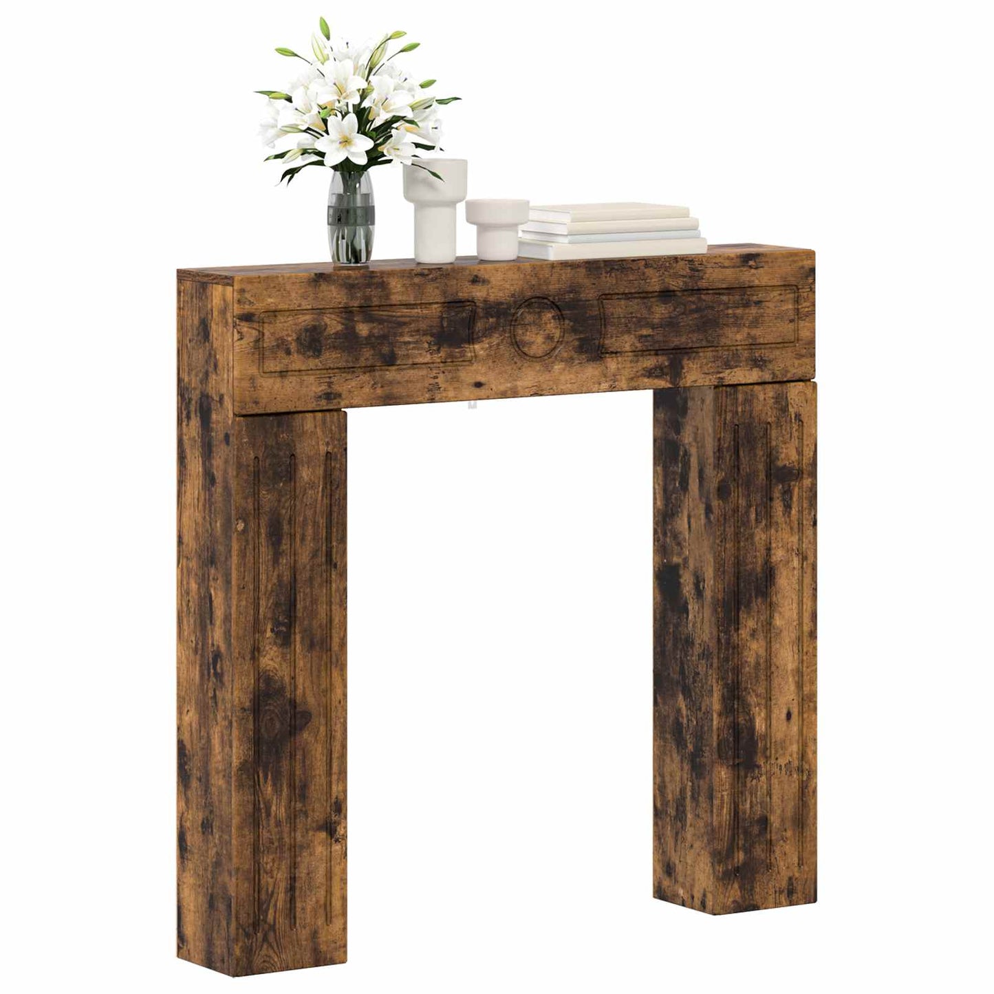 Peisramme Røkt Eik 102 x 18 x 100,5 cm Konstruert tre
