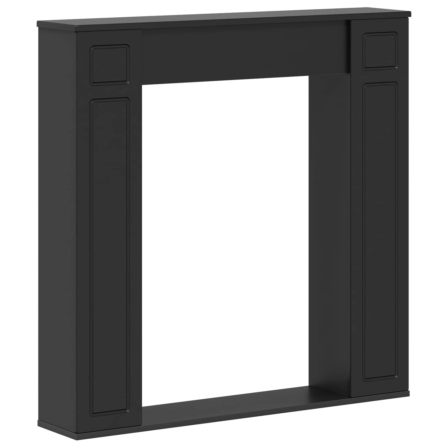 Peisramme Svart 100 x 20 x 100 cm Konstruert tre