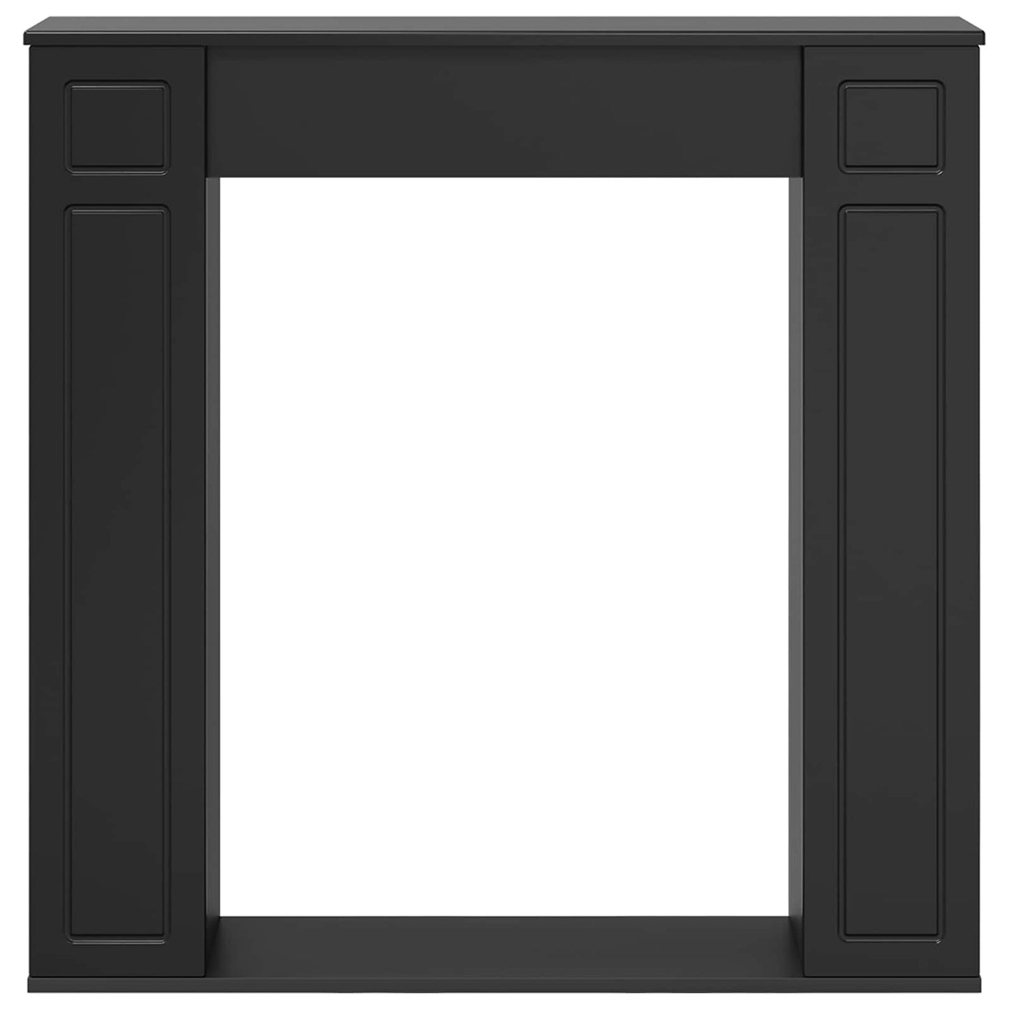 Peisramme Svart 100 x 20 x 100 cm Konstruert tre