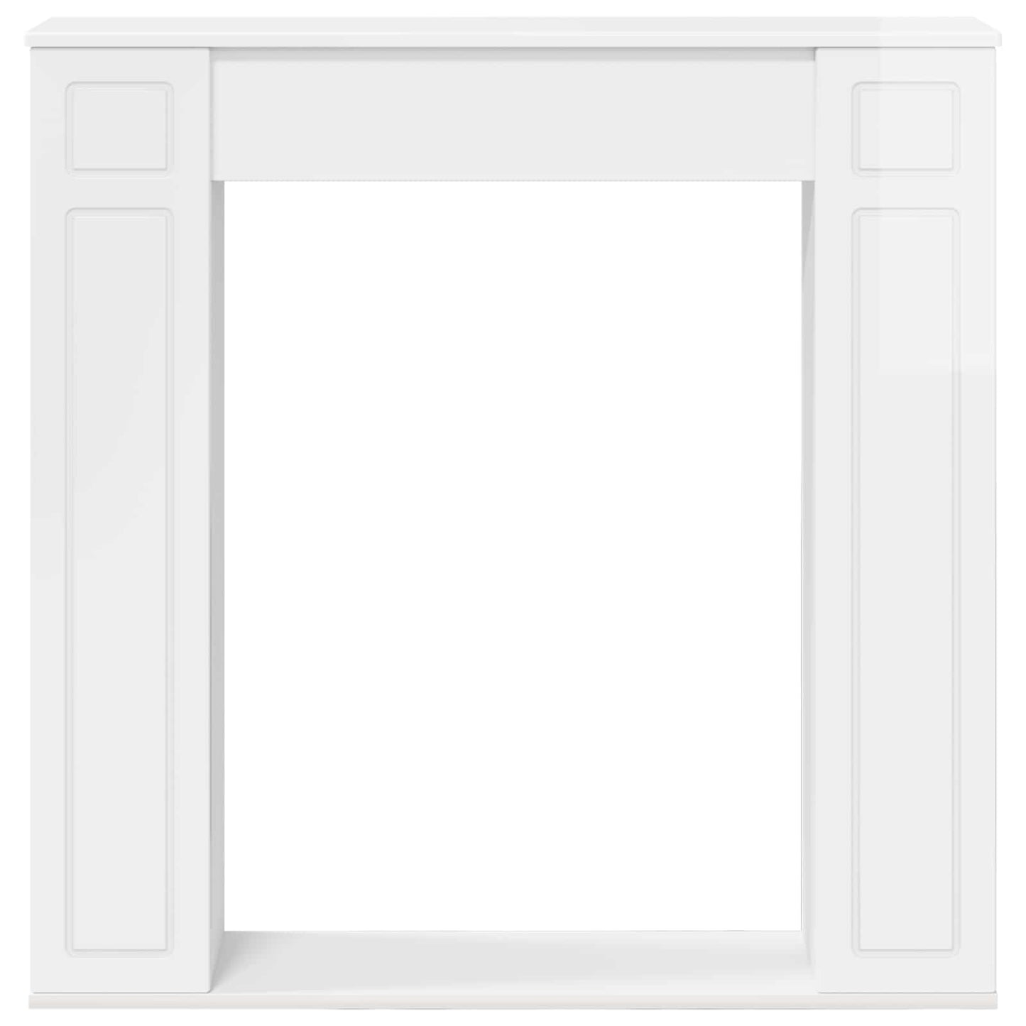 Peisramme Høgglans hvit 100 x 20 x 100 cm Konstruert tre