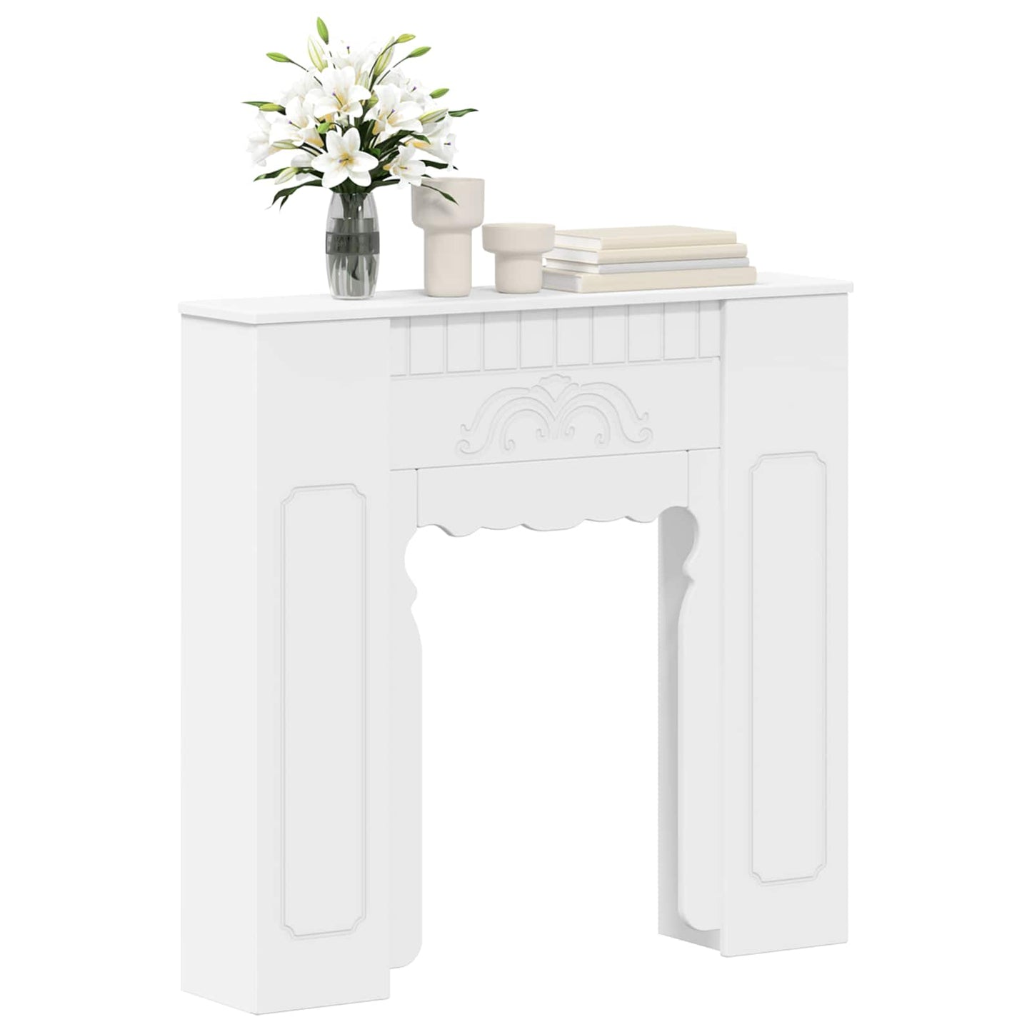 Peisramme Hvit 93 x 20 x 89 cm Konstruert tre