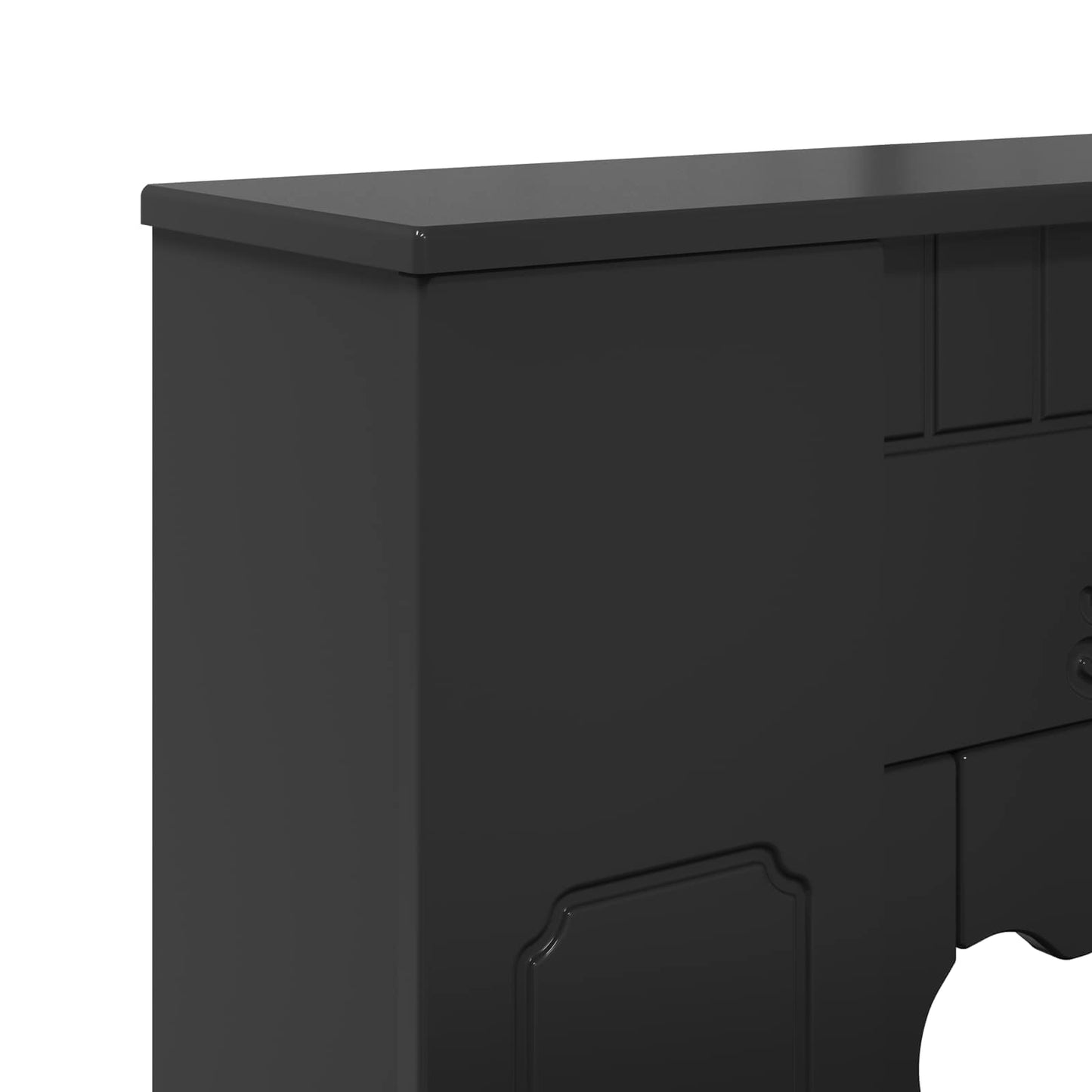 Peisramme Svart 93 x 20 x 89 cm Konstruert tre
