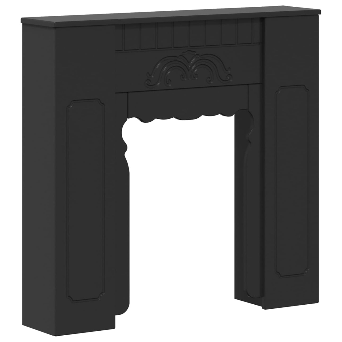 Peisramme Svart 93 x 20 x 89 cm Konstruert tre