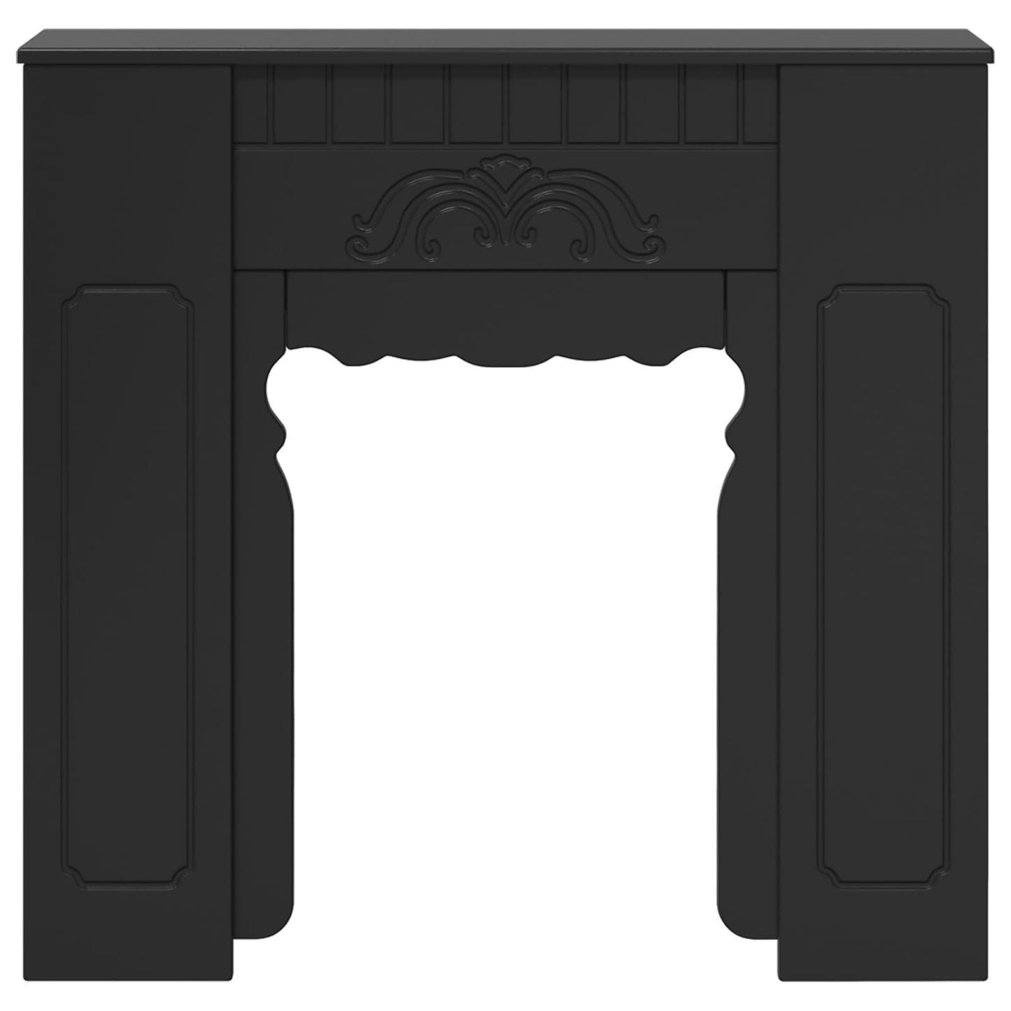 Peisramme Svart 93 x 20 x 89 cm Konstruert tre