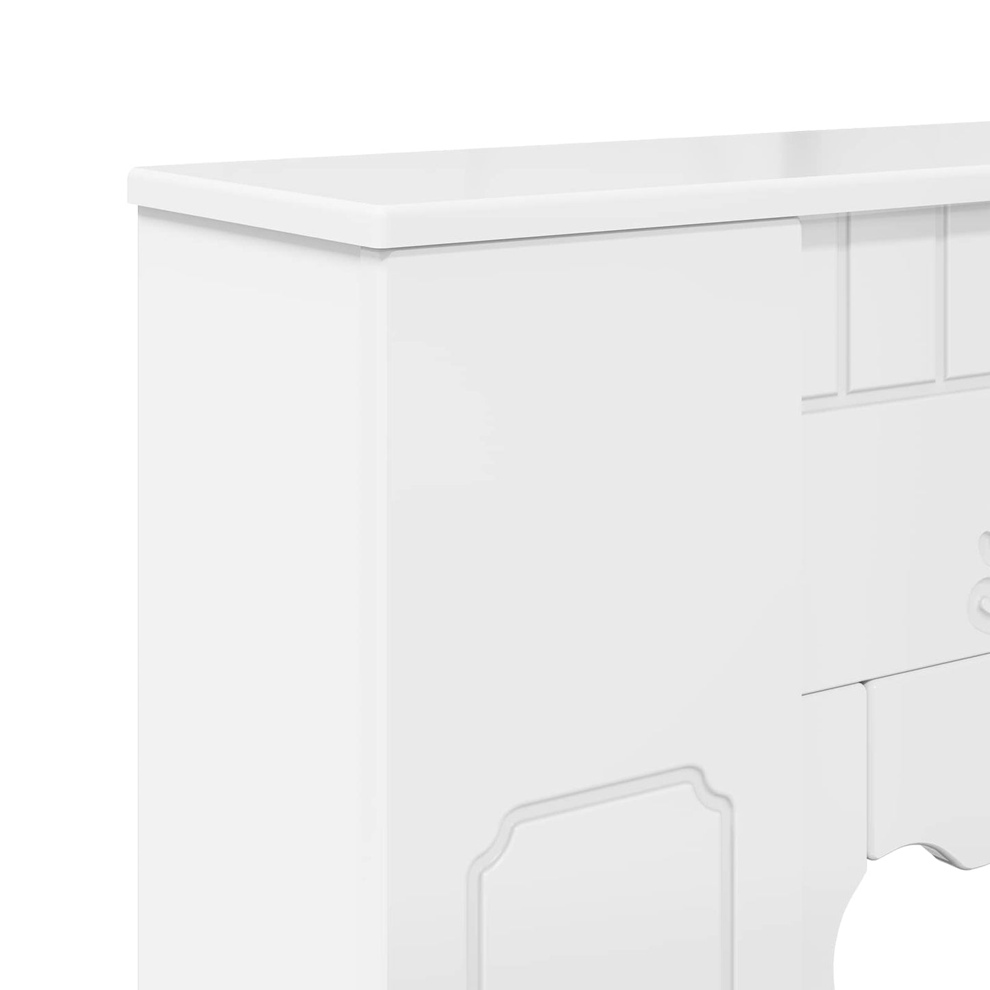 Peisramme Høgglans hvit 93 x 20 x 89 cm Konstruert tre