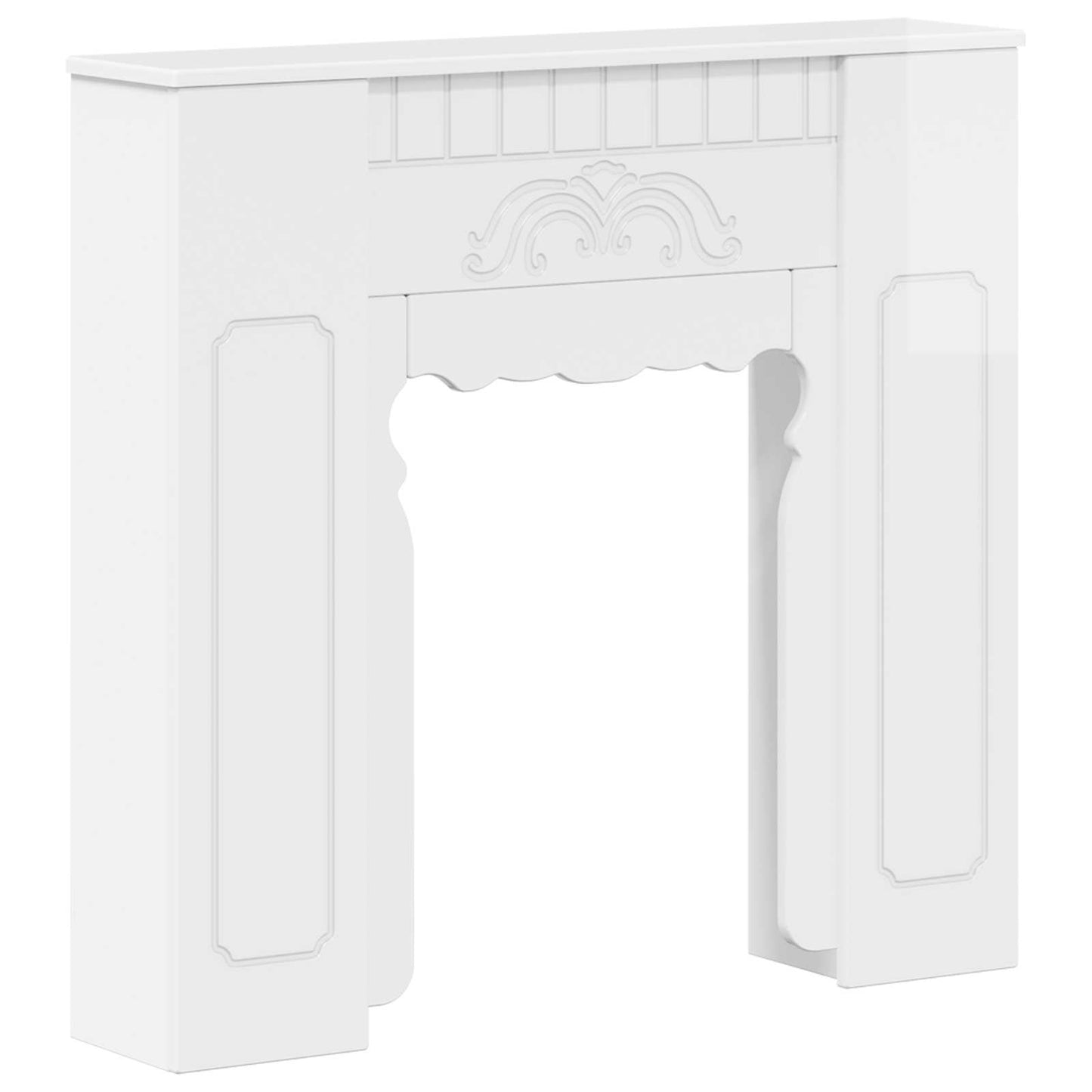Peisramme Høgglans hvit 93 x 20 x 89 cm Konstruert tre