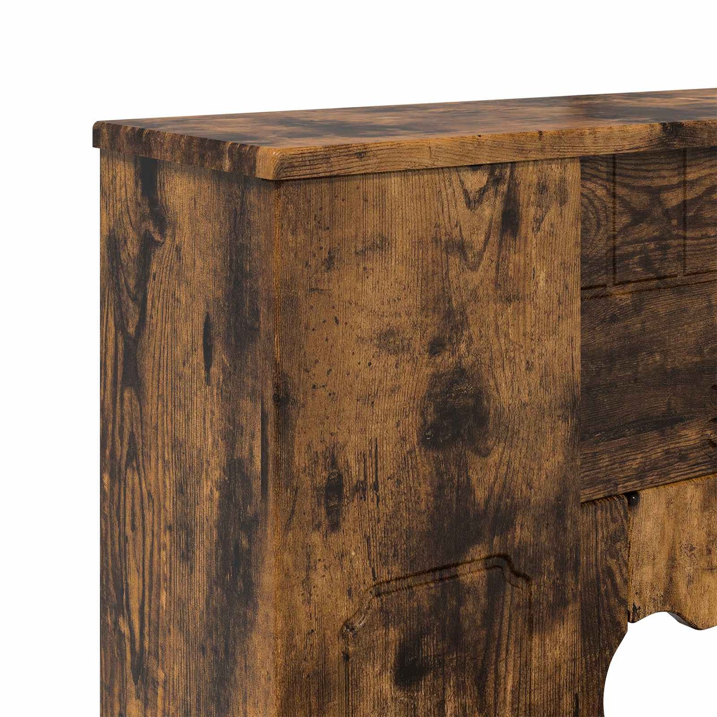 Peisramme Røkt Eik 93 x 20 x 89 cm Konstruert tre