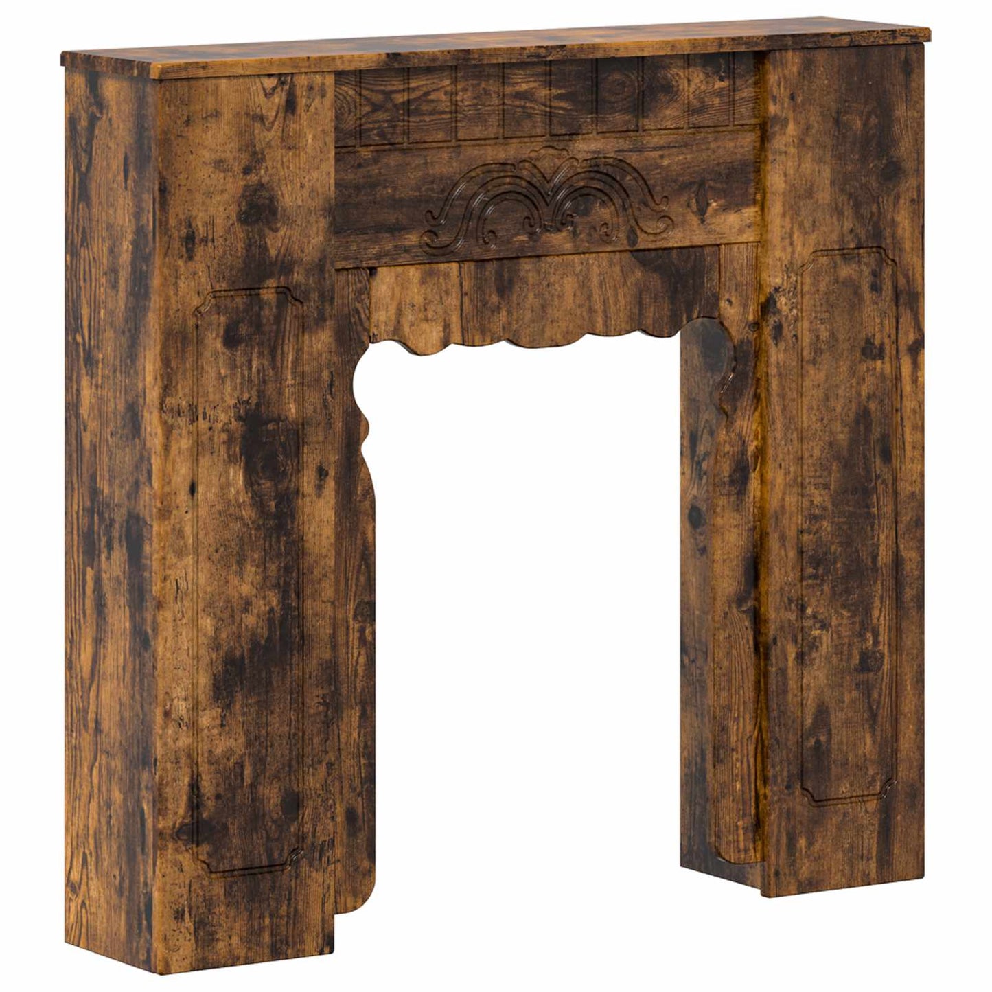 Peisramme Røkt Eik 93 x 20 x 89 cm Konstruert tre